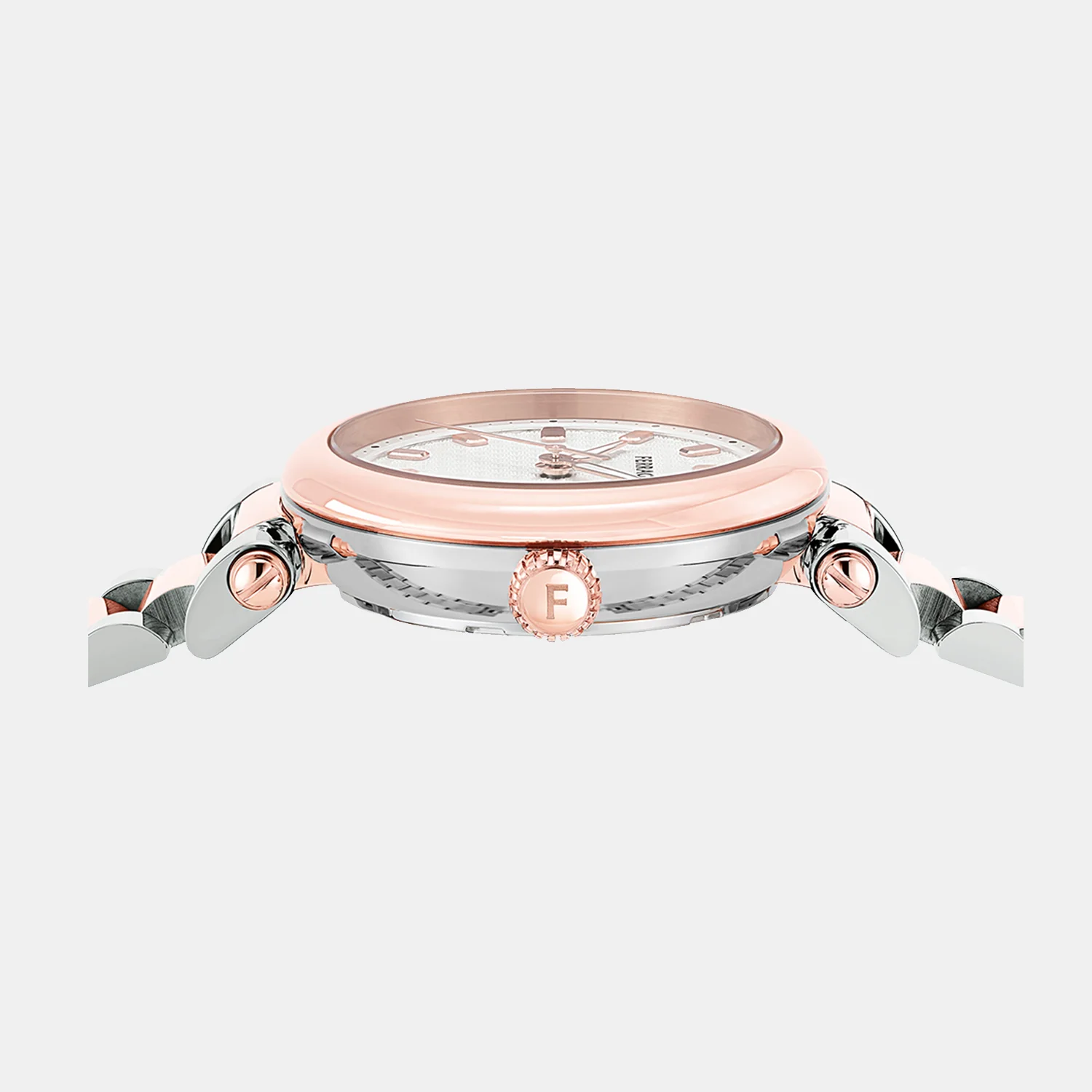 Se-Ferragamo Softy-Fw Women Quartz White & Silver Dial Analog Stainless Steel Watch SFSE00424 - Image 3