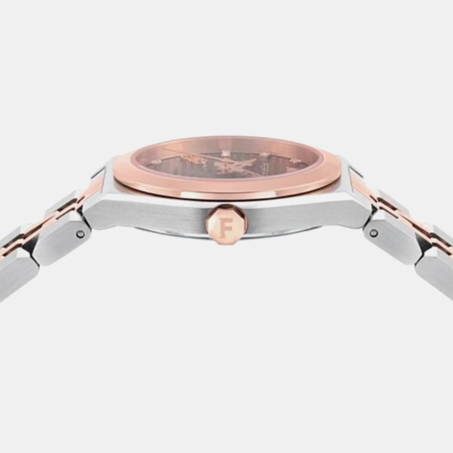 Women Quartz Brown Dial Analog Stainless Steel Watch SFKJ01224 - Image 2