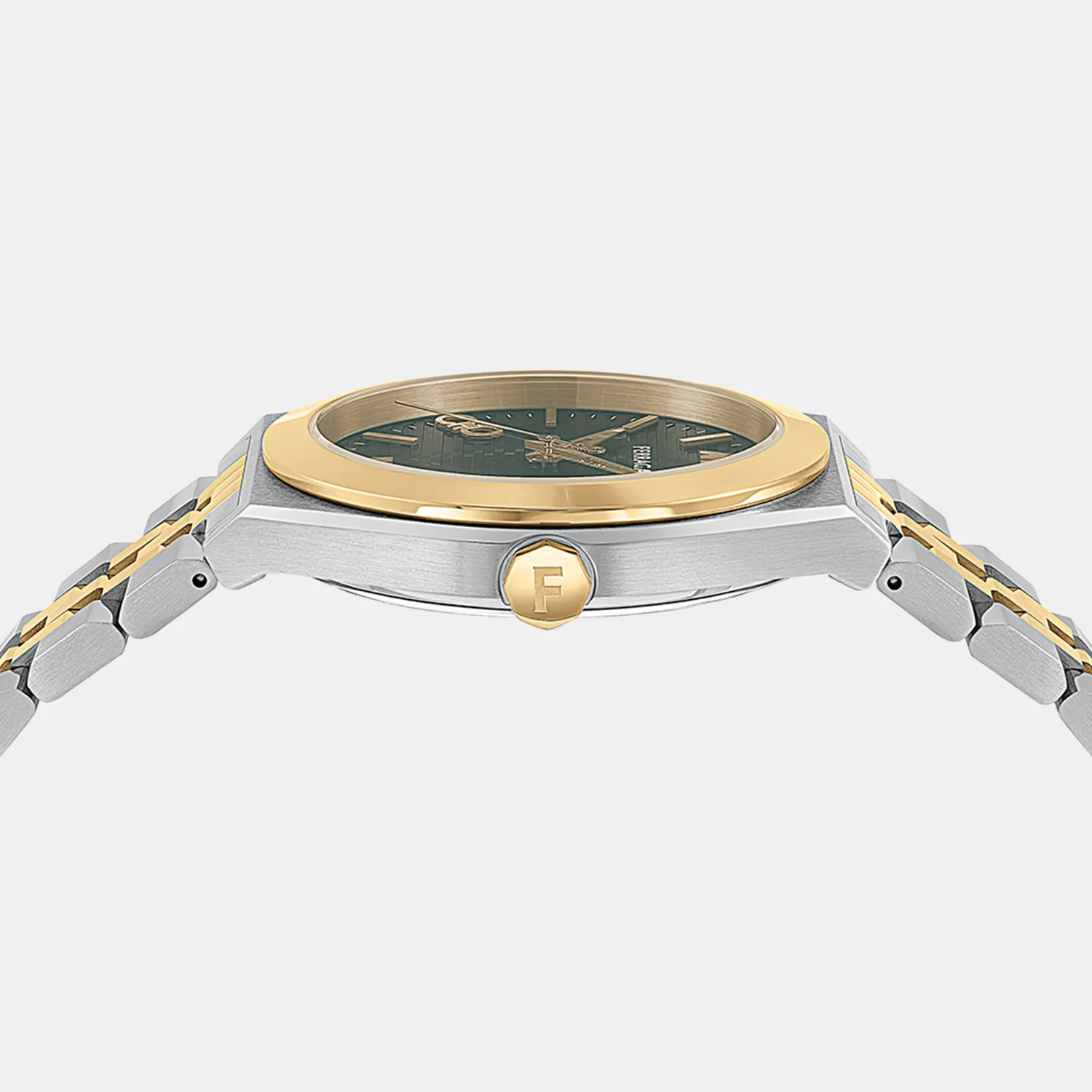 Women Quartz Green Dial Analog Stainless Steel Watch SFKJ00524 - Image 2