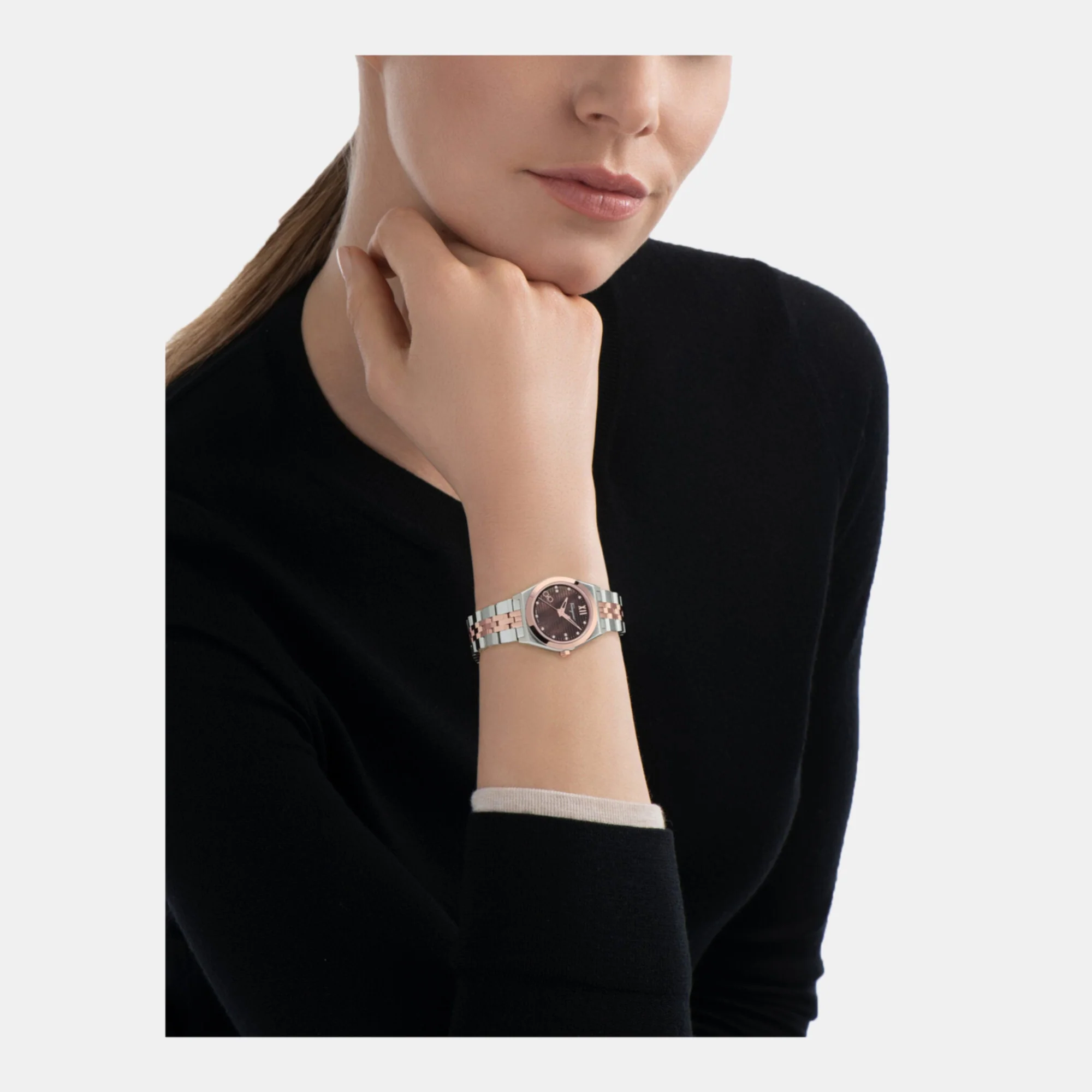 Women Quartz Mother Of Pearl Dial Analog Stainless Steel Watch SFKJ00423 - Image 4