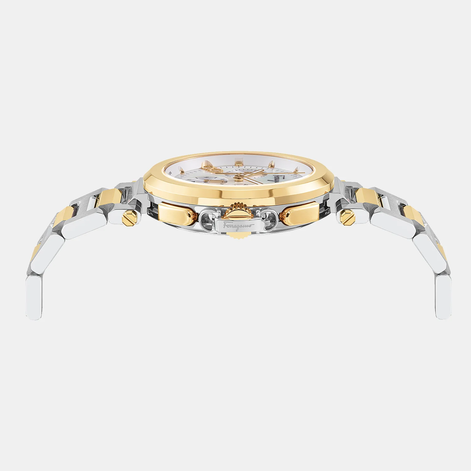 Women Quartz Mother Of Pearl Dial Chronograph Stainless Steel Watch SFMW00322 - Image 3