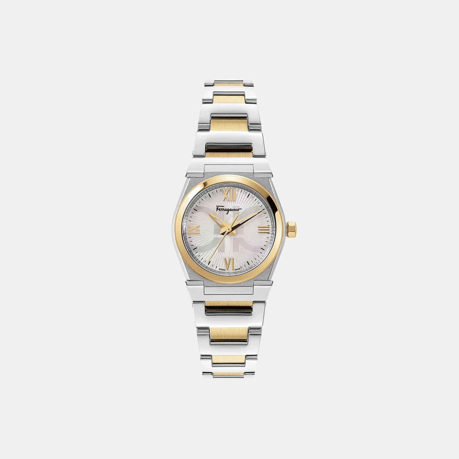 Yg-Vega 28Mm Women Quartz White Dial Analog Stainless Steel Watch SFYG00521