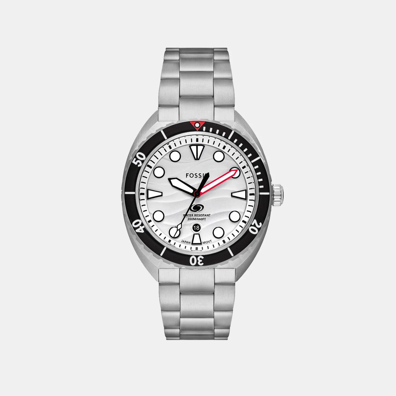 Breaker Men Quartz White Dial Analog Stainless Steel Watch FS6063 - Image 2