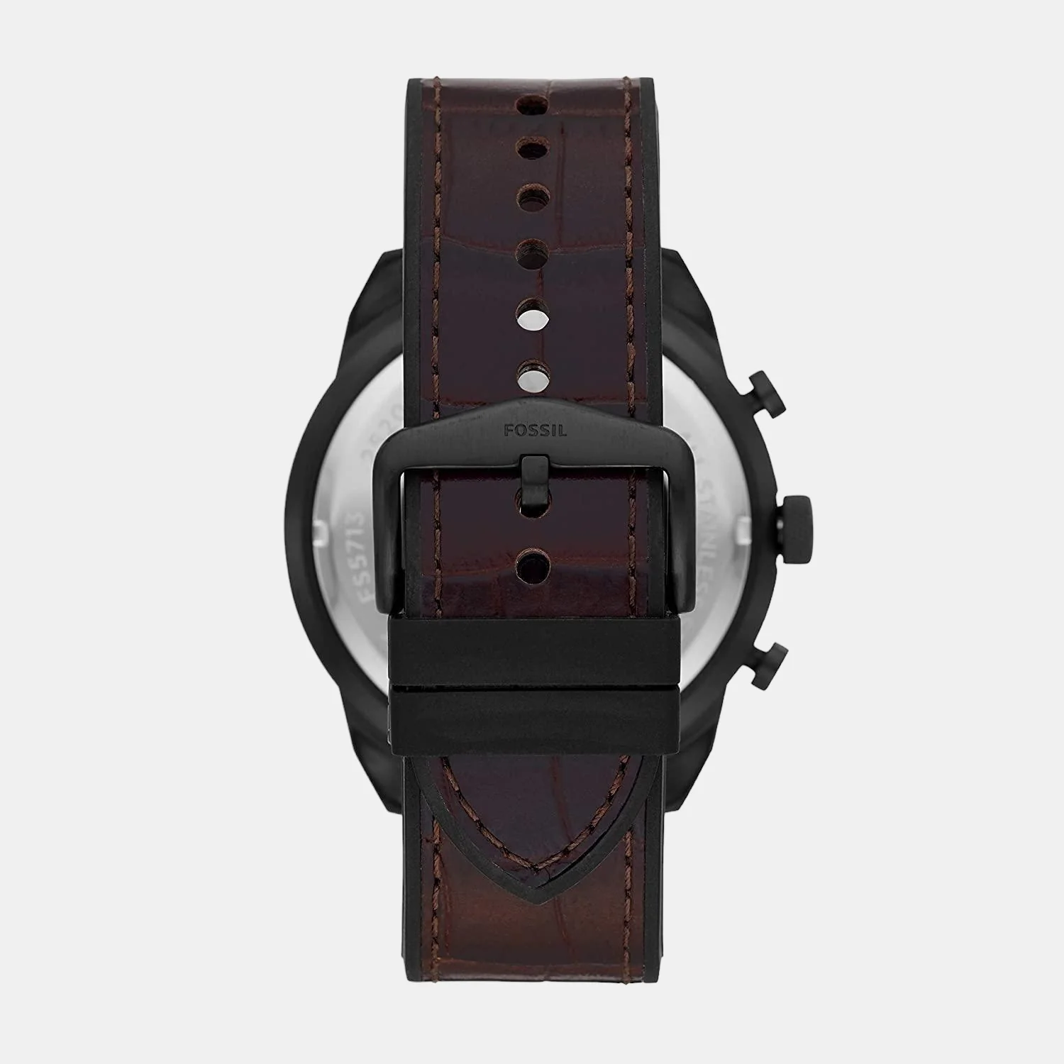 Bronson Men Quartz Black Dial Chronograph Leather Watch FS5713 - Image 3
