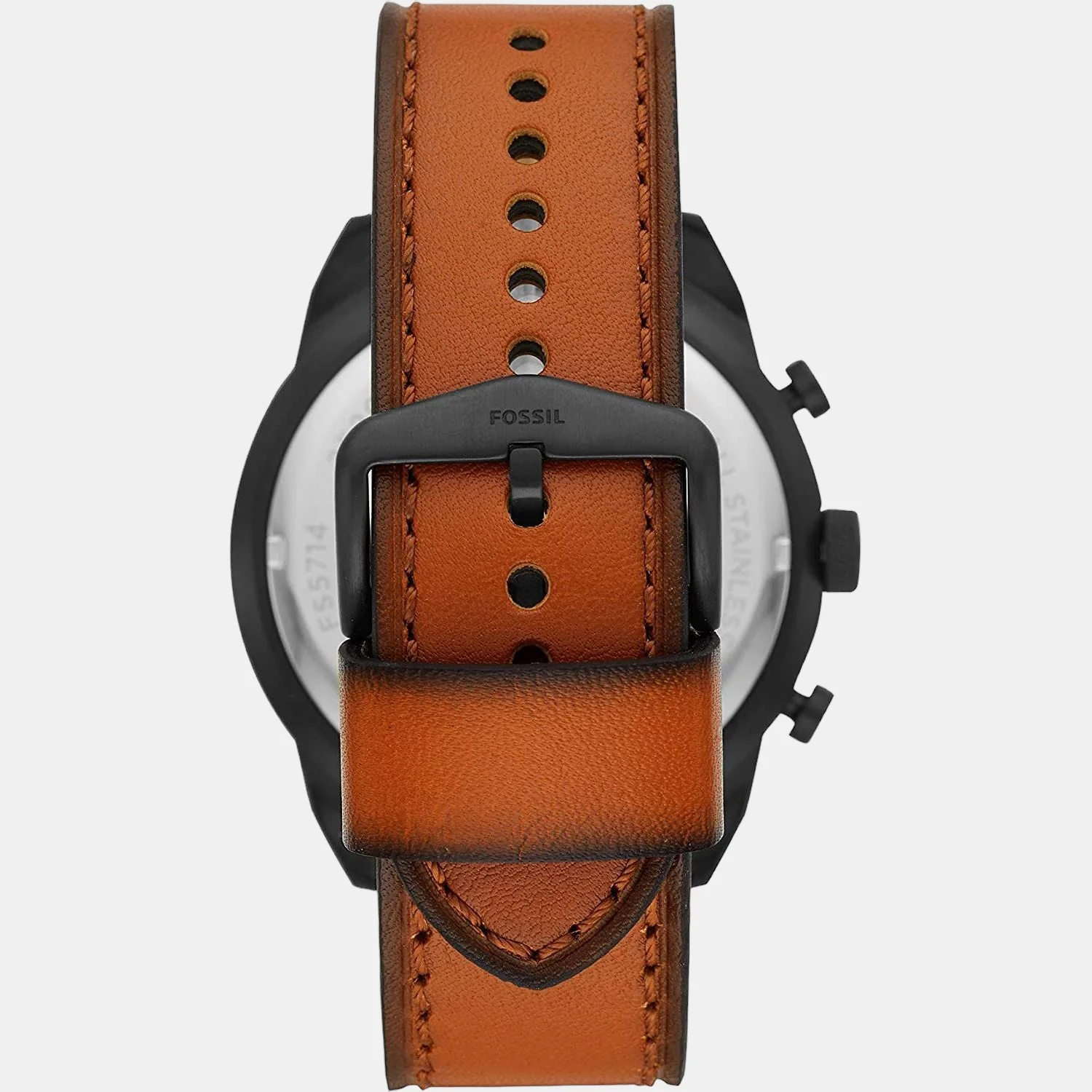 Bronson Men Quartz Black Dial Chronograph Leather Watch FS5714 - Image 3