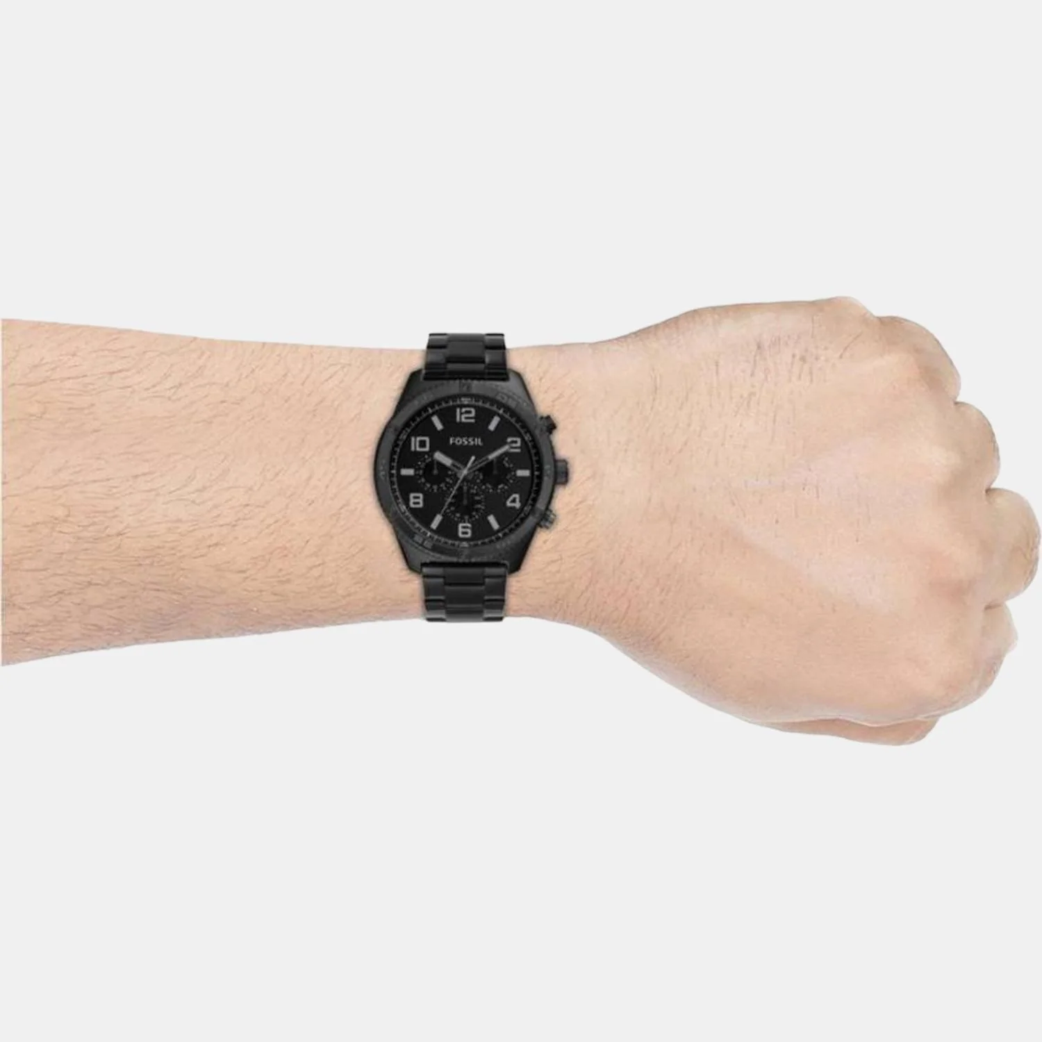 Brox Men Quartz Black Dial Chronograph Stainless Steel Watch BQ2532 - Image 4