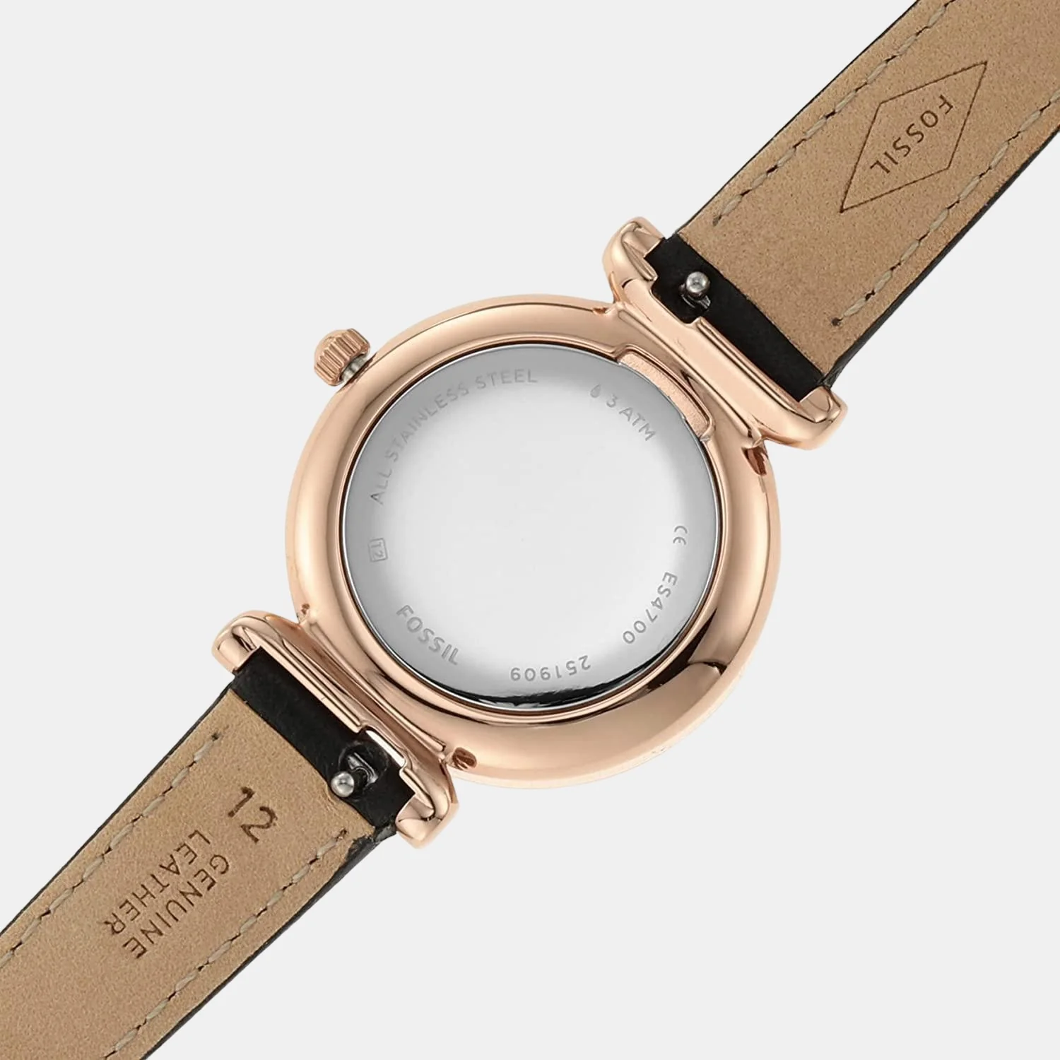 Carlie Mini Women Quartz Black Dial Analog Leather Watch ES4700 - Image 3