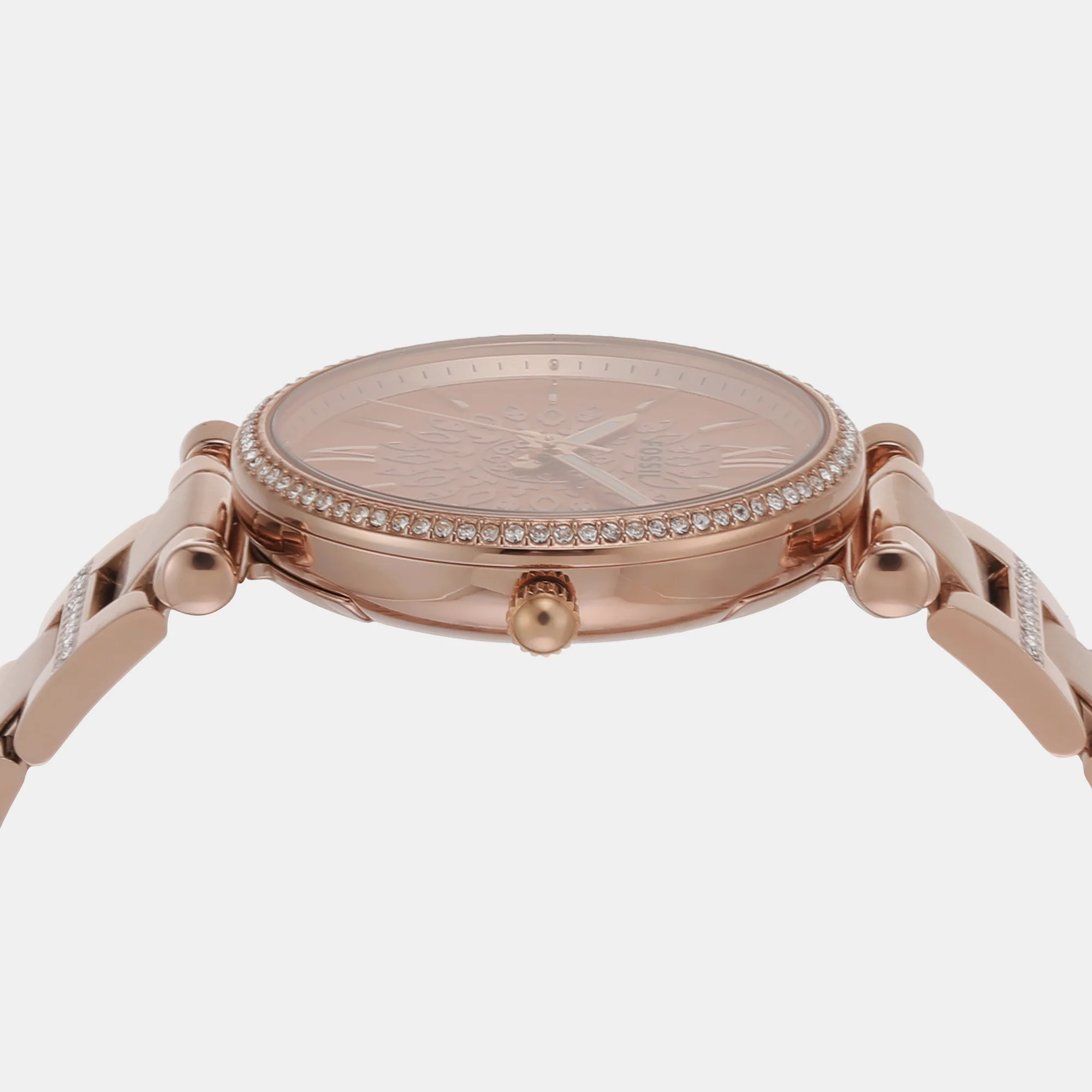 Carlie Women Quartz Rose Gold Dial Analog Stainless Steel Watch ES5317 - Image 4