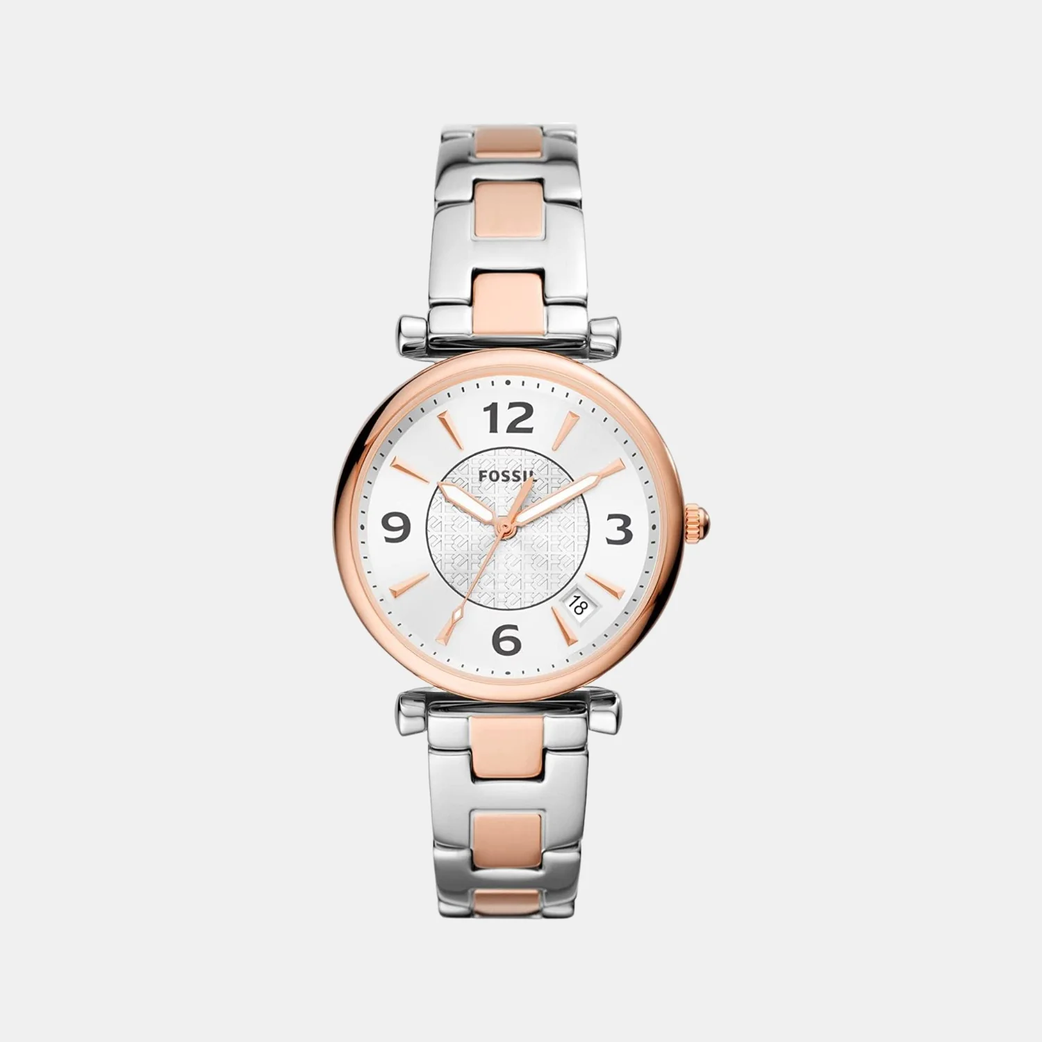 Carlie Women Quartz Silver Dial Analog Stainless Steel Watch ES5156
