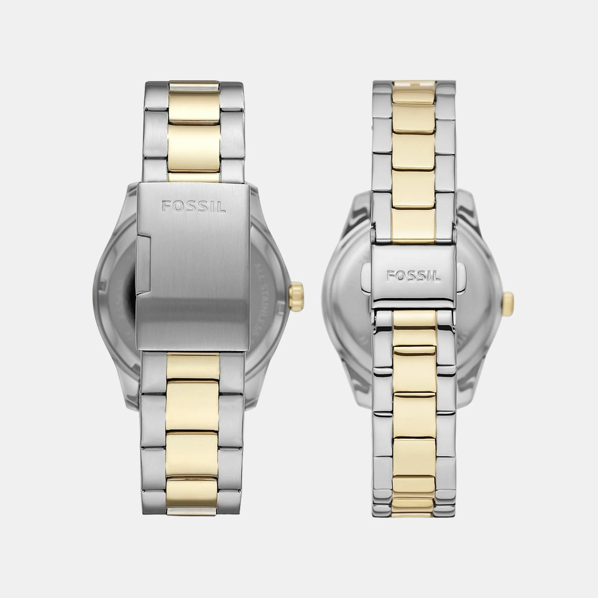 Chapman Couple Quartz Silver Dial Analog Stainless Steel Watch FS5987SET - Image 3