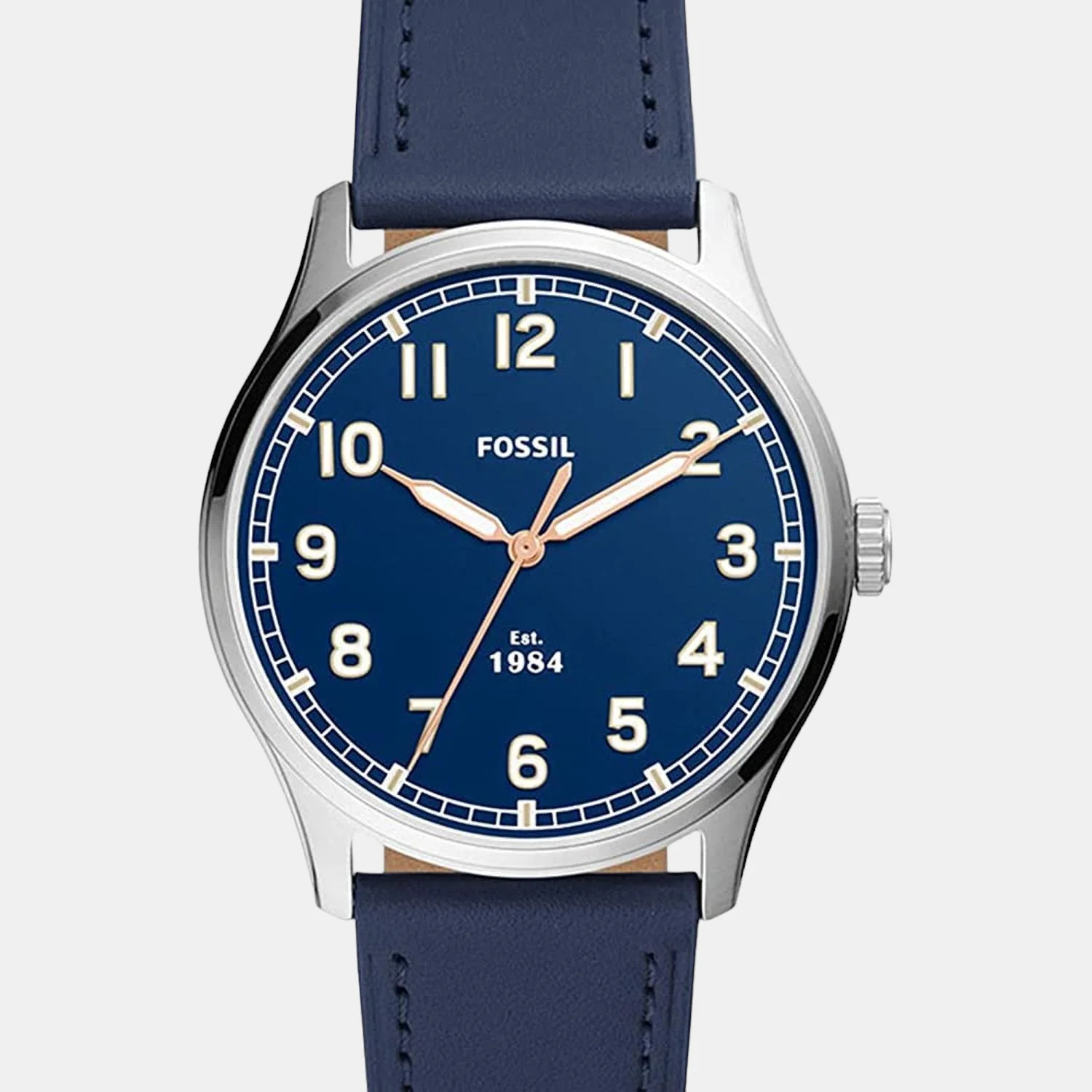 Dayliner Men Quartz Blue Dial Analog Leather Watch FS5924 - Image 4