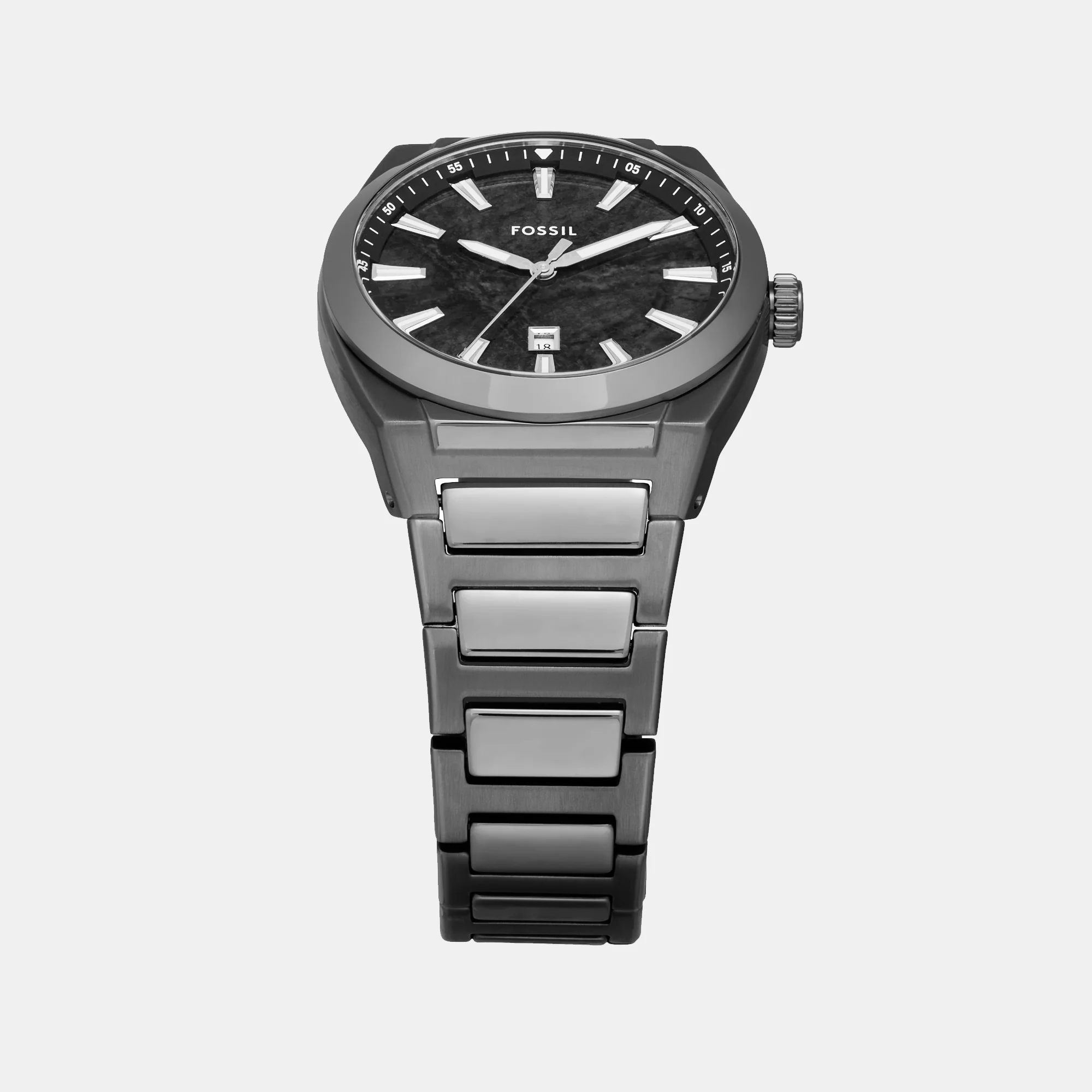 Everett Men Quartz Black Dial Analog Stainless Steel Watch FS6075 - Image 5