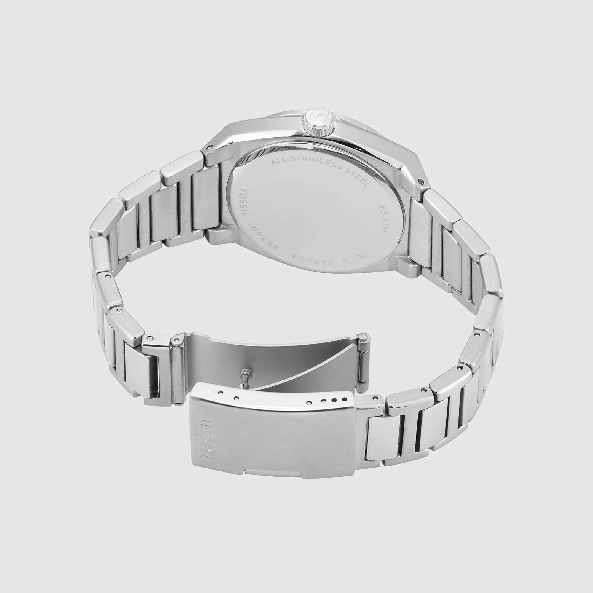 Everett Men Quartz Blue Dial Analog Stainless Steel Watch FS6054 - Image 3
