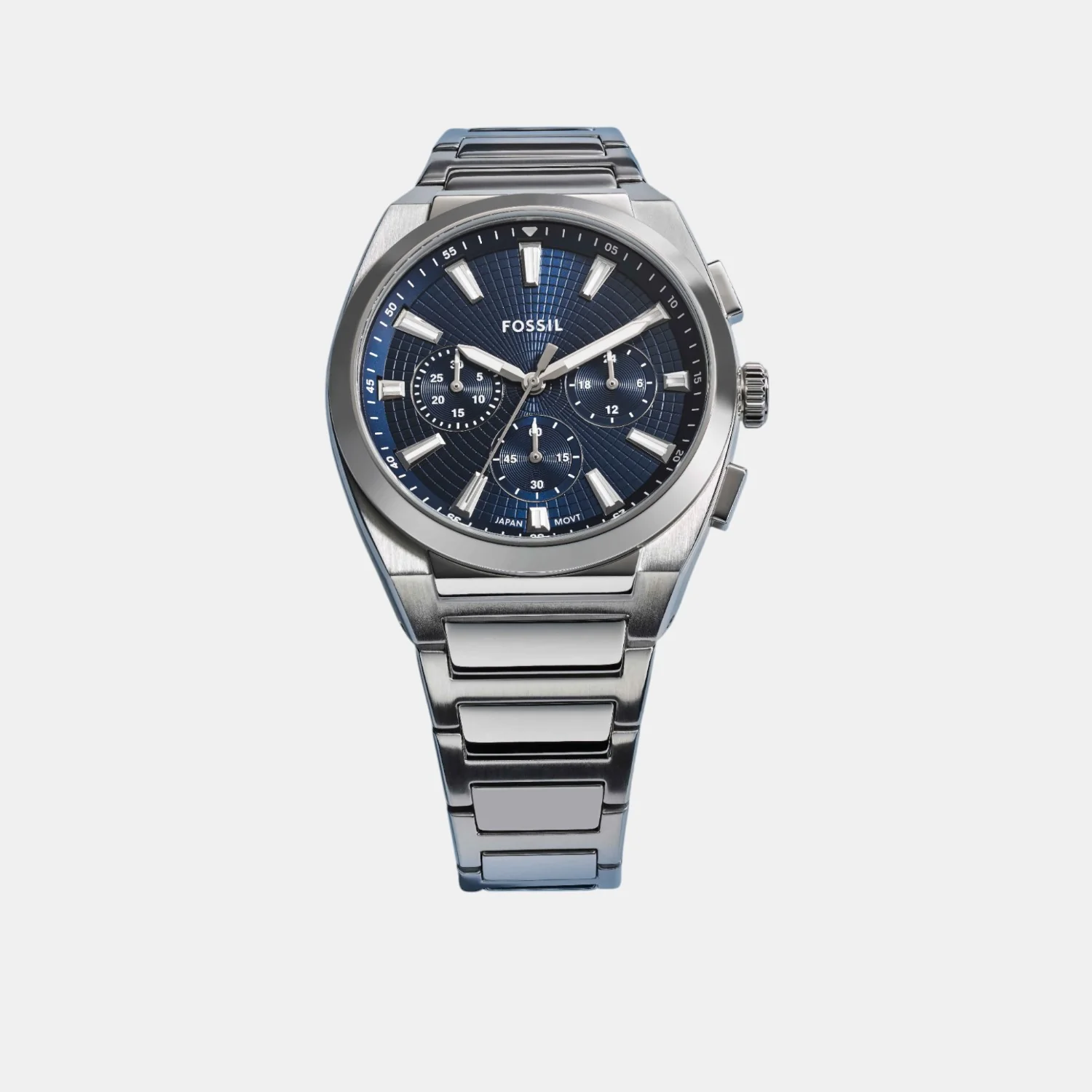 Everett Men Quartz Blue Dial Chronograph Stainless Steel Watch FS6104 - Image 4