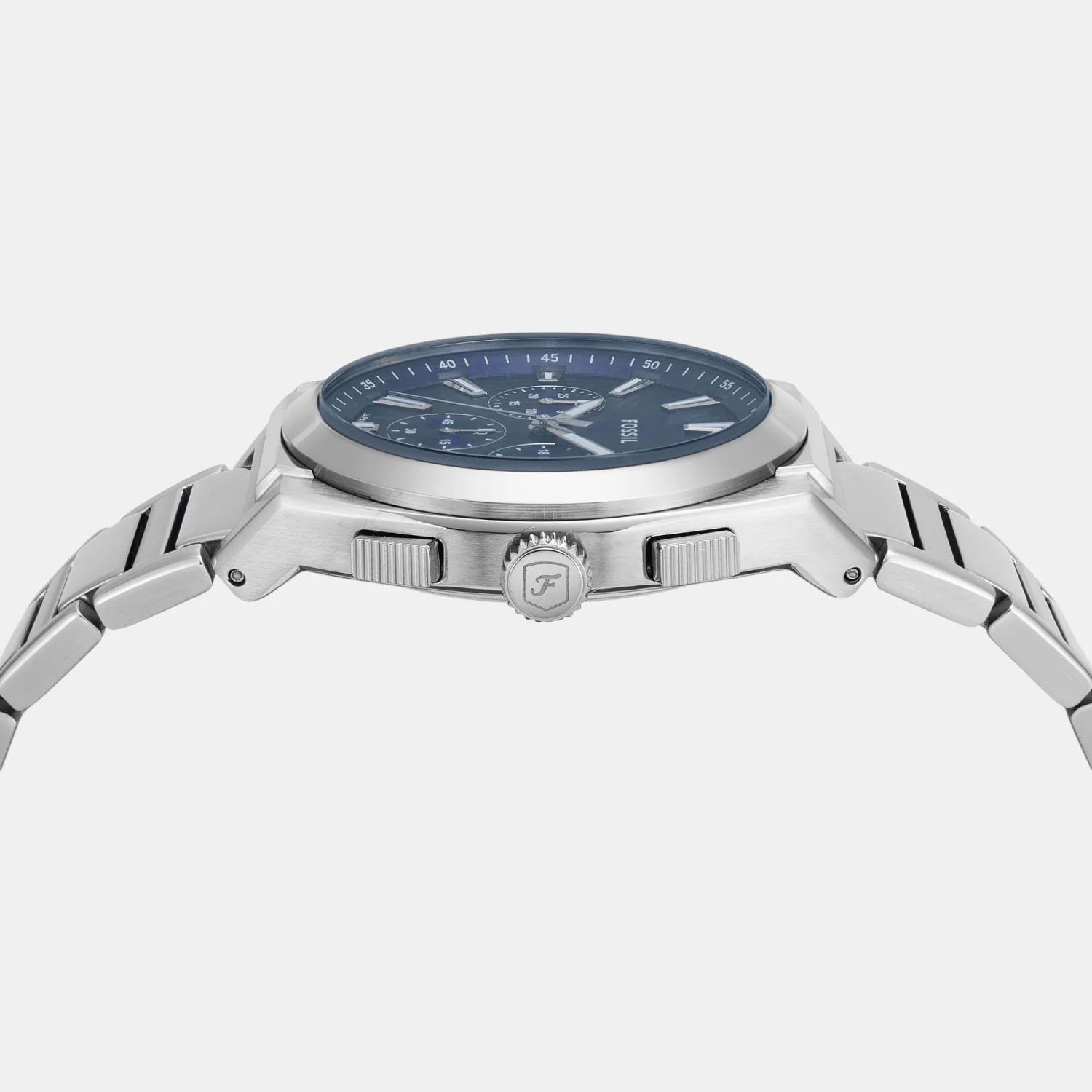Everett Men Quartz Blue Dial Chronograph Stainless Steel Watch FS6104 - Image 6