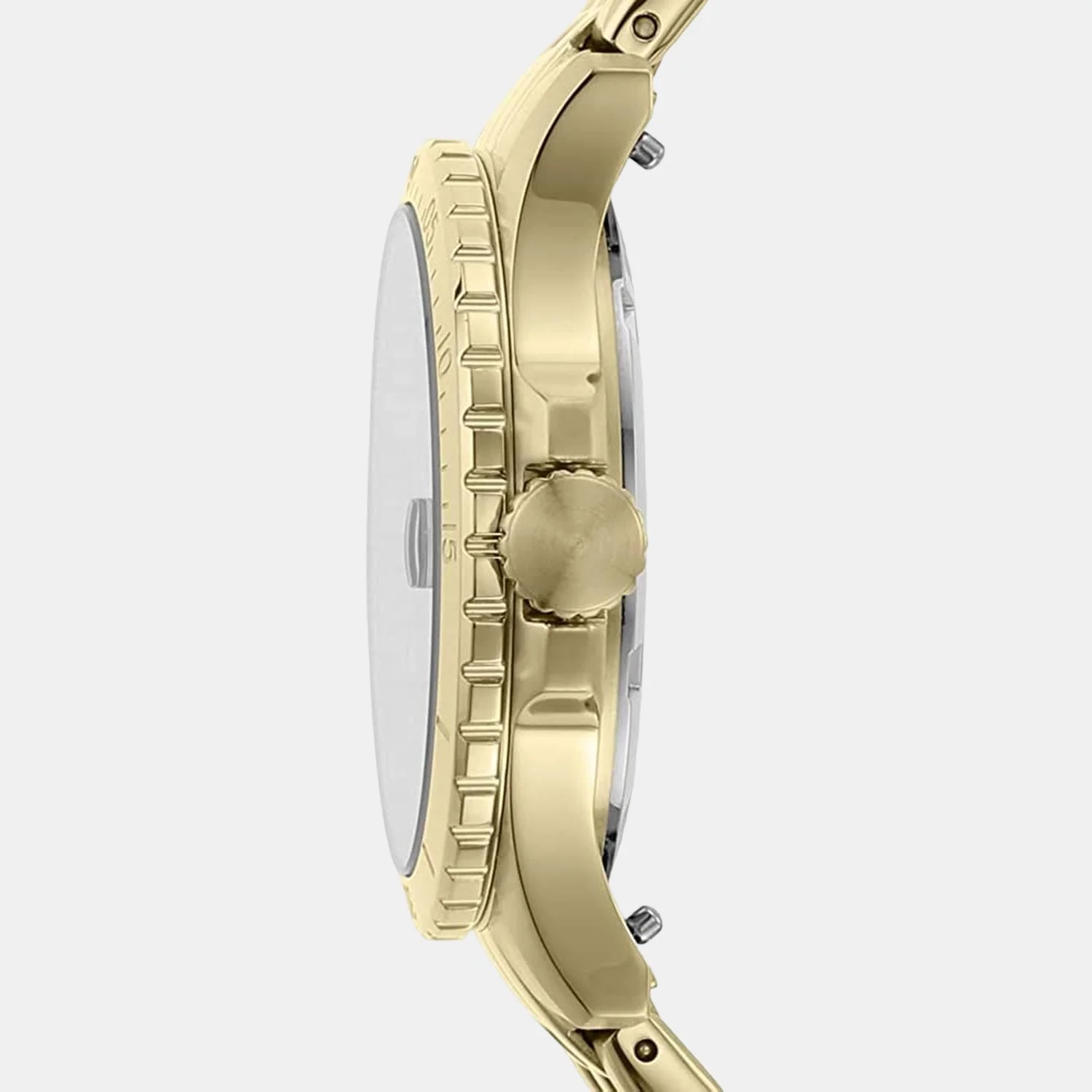 Fb-01 Women Quartz Green Dial Analog Stainless Steel Watch ES4746 - Image 6