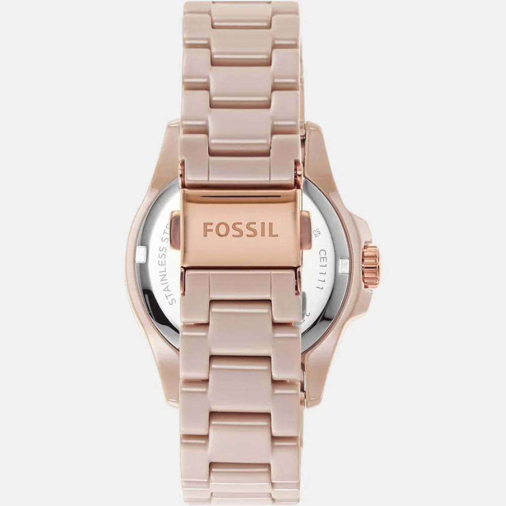 Fb-01 Women Quartz Brown Dial Analog Ceramic Watch CE1111 - Image 3