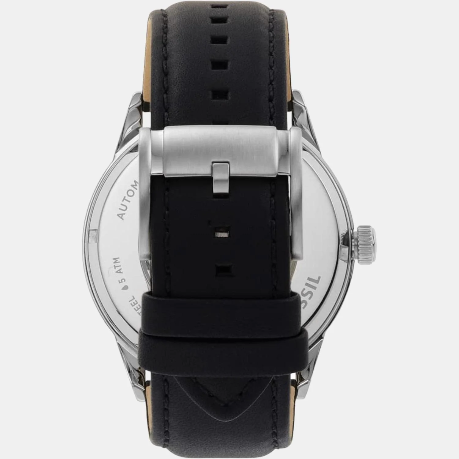 Flynn Men Automatic Black Dial Analog Leather Watch BQ2383 - Image 2