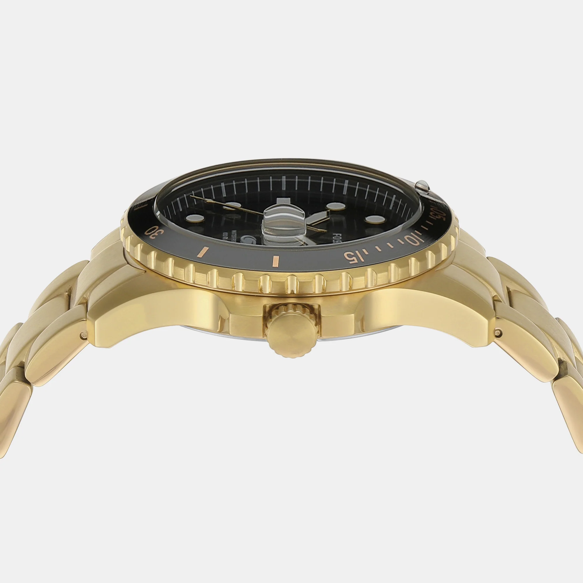 Fossil Blue Dive Men Quartz Black Dial Analog Stainless Steel Watch FS6035 - Image 4