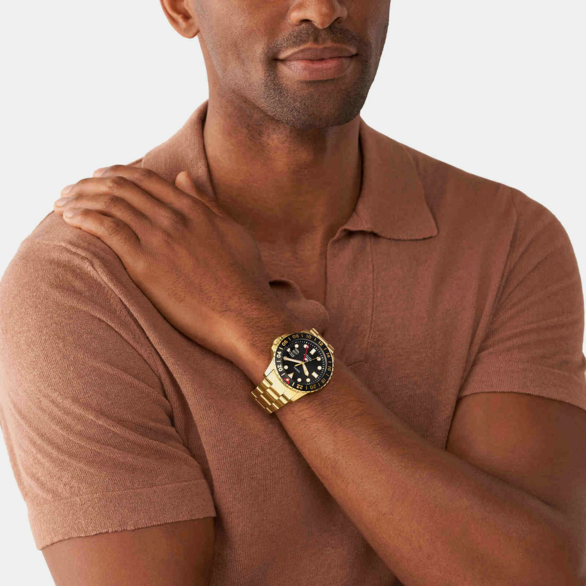 Fossil Blue GMT Men Black Dial Analog Stainless Steel Watch FS5990 - Image 4
