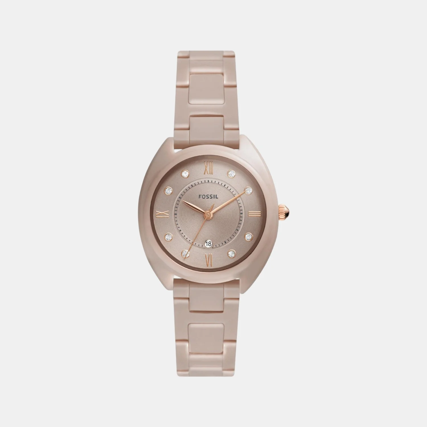 Gabby Women Quartz Brown Dial Chronograph Ceramic Watch CE1110