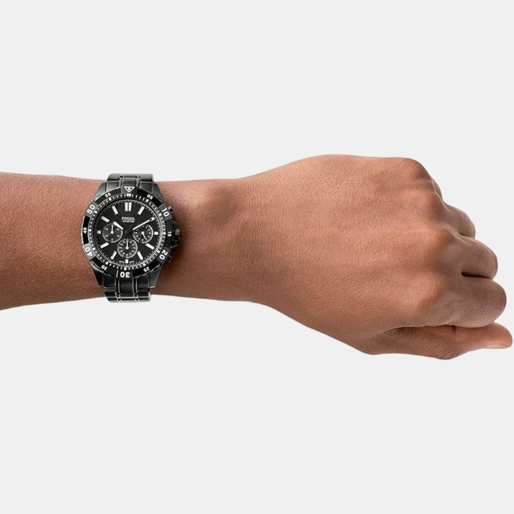 Garrett Men Quartz Black Dial Chronograph Stainless Steel Watch FS5773 - Image 4