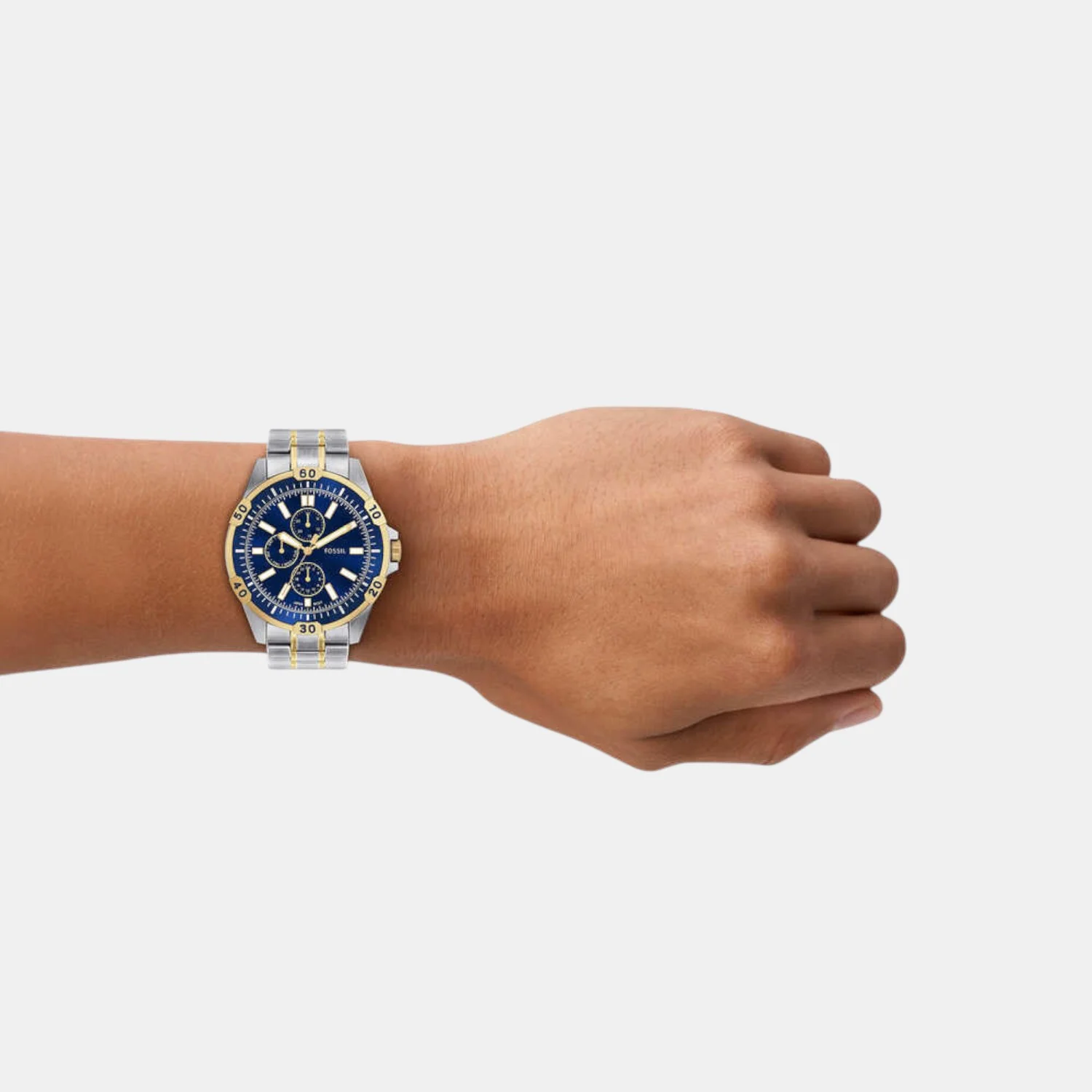 Garrett Men Quartz Blue Dial Multi-Function Stainless Steel Watch FS6146 - Image 5