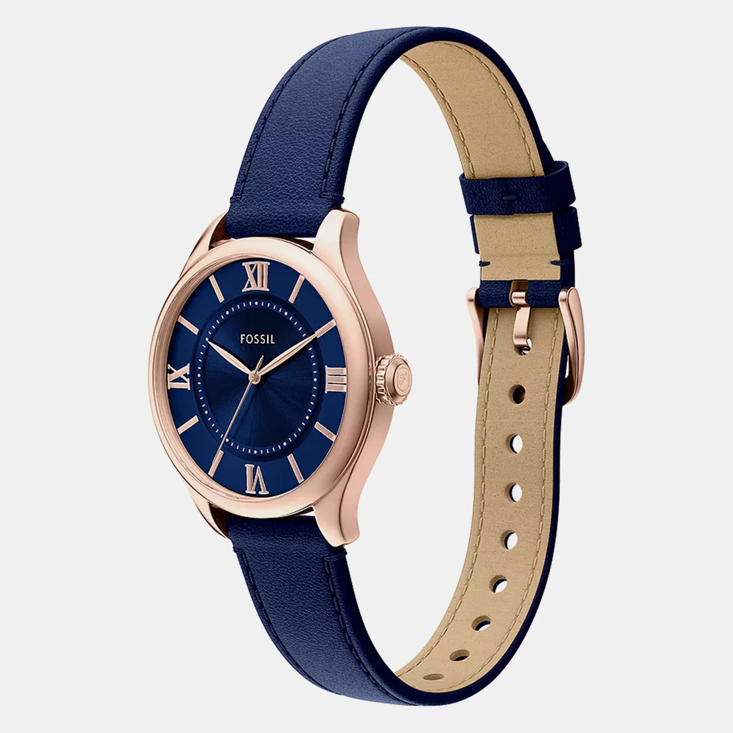 Gilmore Women Quartz Blue Dial Analog Leather Watch ES5424 - Image 5