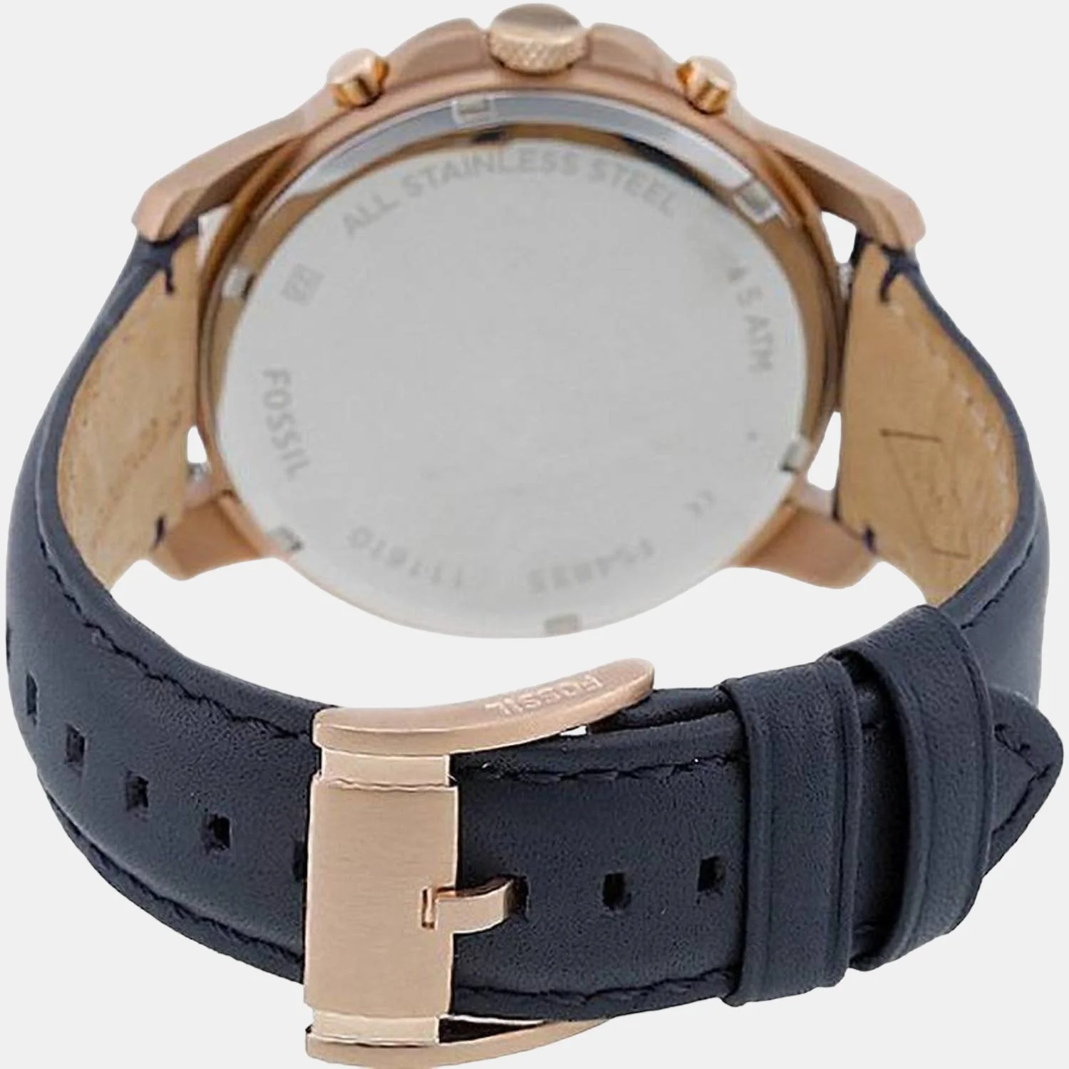 Grant Men Quartz Blue Dial Chronograph Leather Watch FS4835 - Image 2