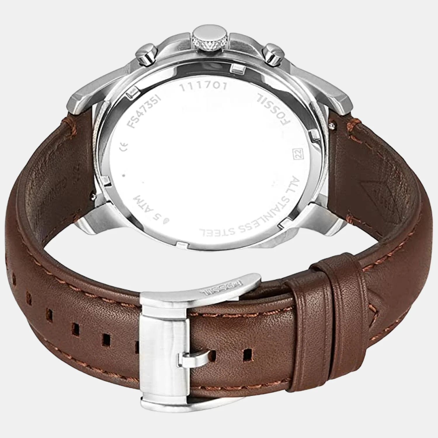 Grant Men Quartz Cream Dial Chronograph Leather Watch FS4735 - Image 2
