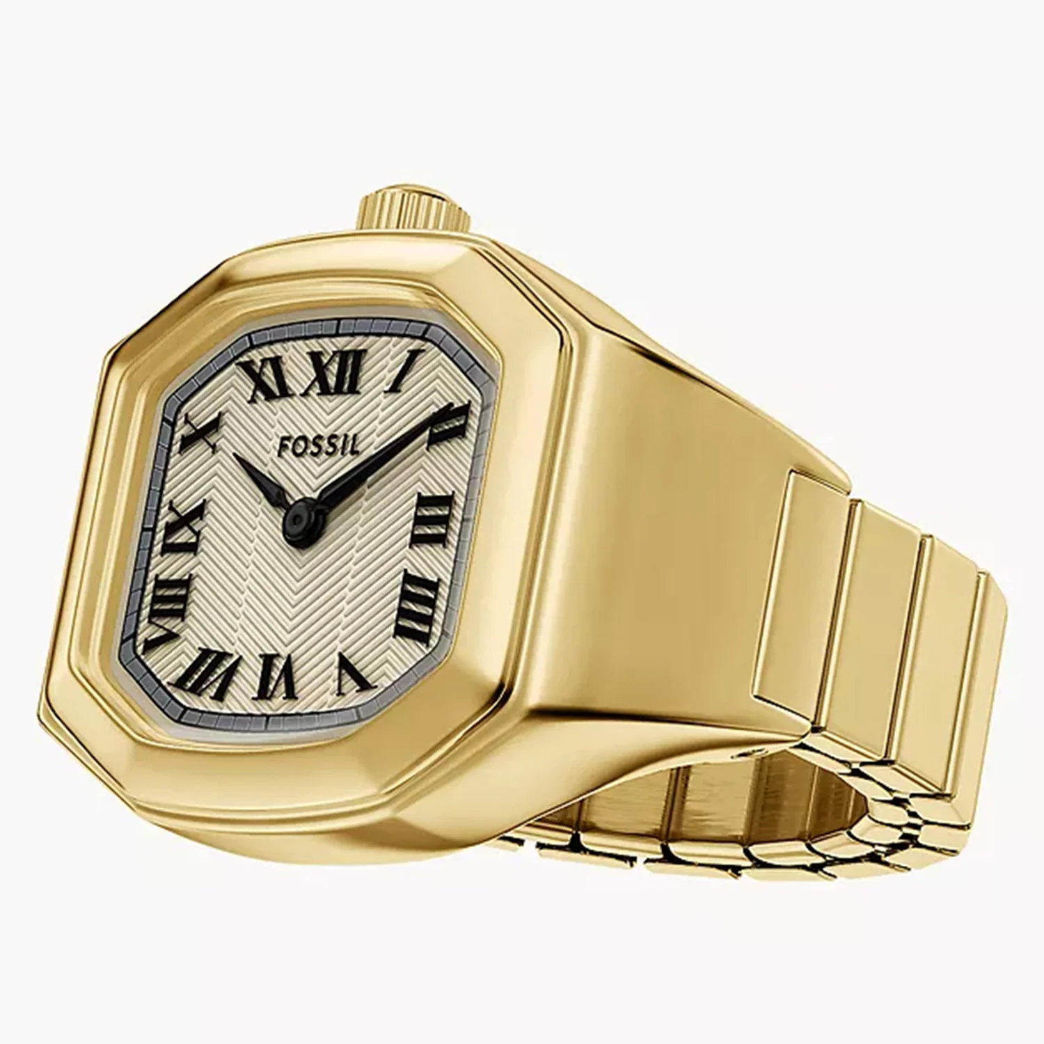 Harlow Watch Ring Women Quartz Cream Dial Analog Stainless Steel Watch ES5446 - Image 6