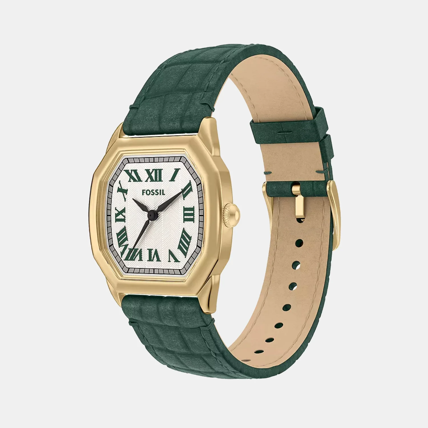Harlow Women Quartz Cream Dial Analog Leather Watch ES5427 - Image 4