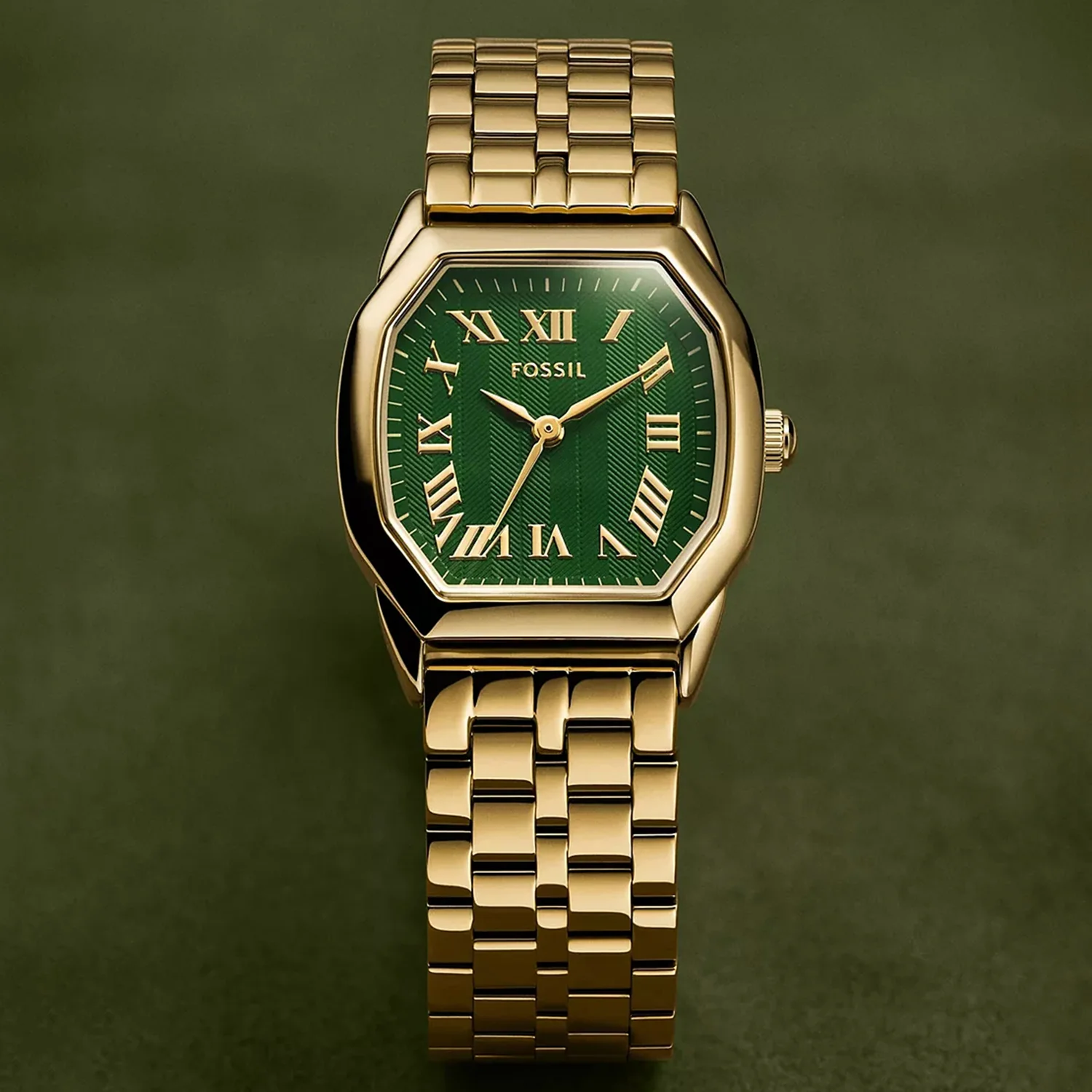Harlow Women Quartz Green Dial Analog Stainless Steel Watch ES5451 - Image 2