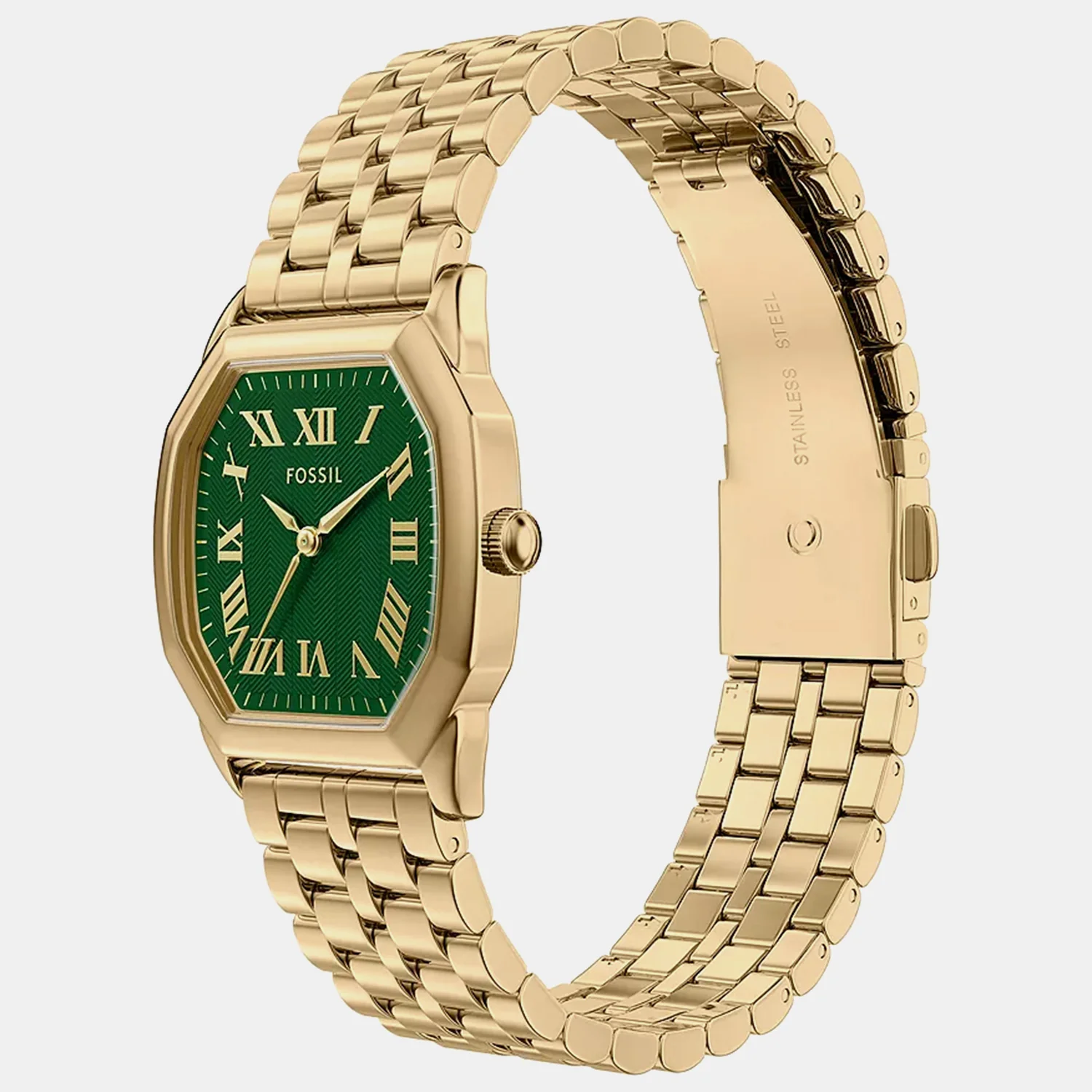 Harlow Women Quartz Green Dial Analog Stainless Steel Watch ES5451 - Image 4