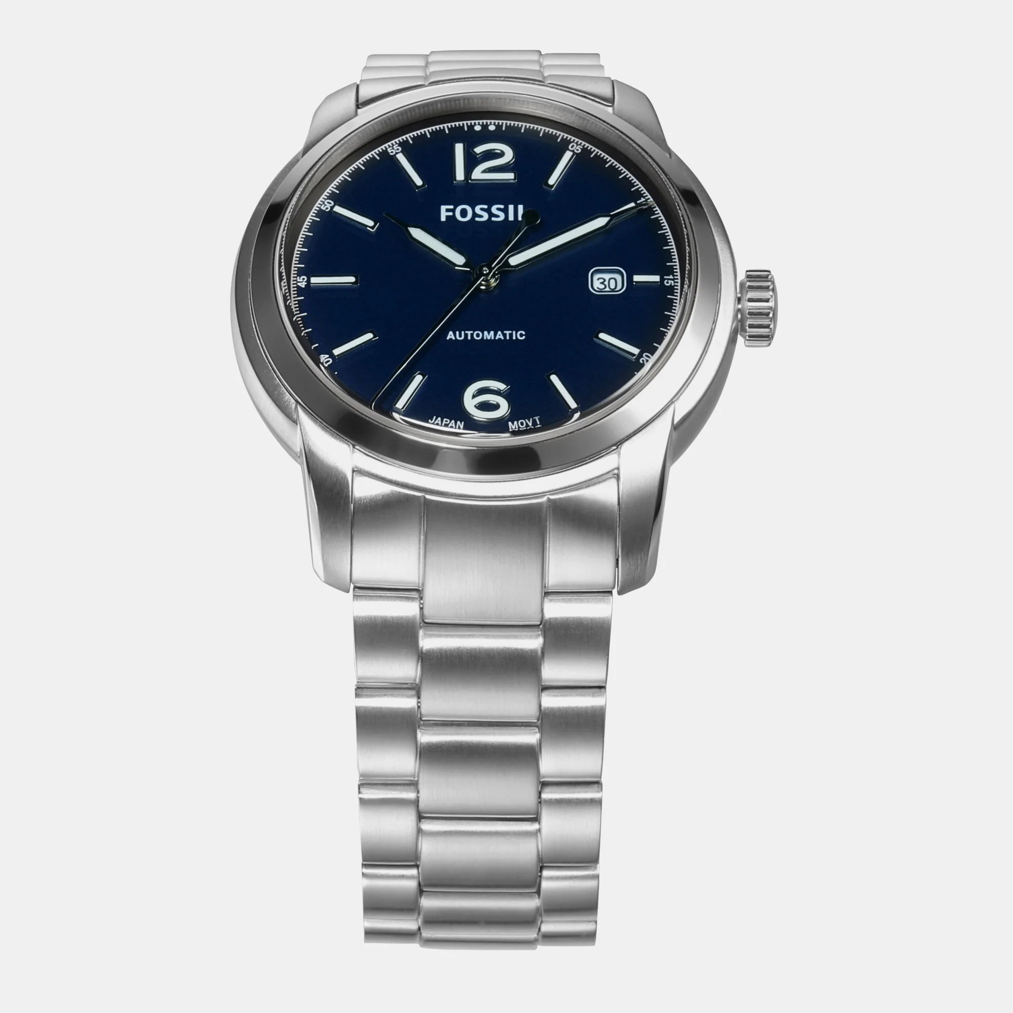 Heritage Men Automatic Blue Dial Analog Stainless Steel Watch ME3244 - Image 2