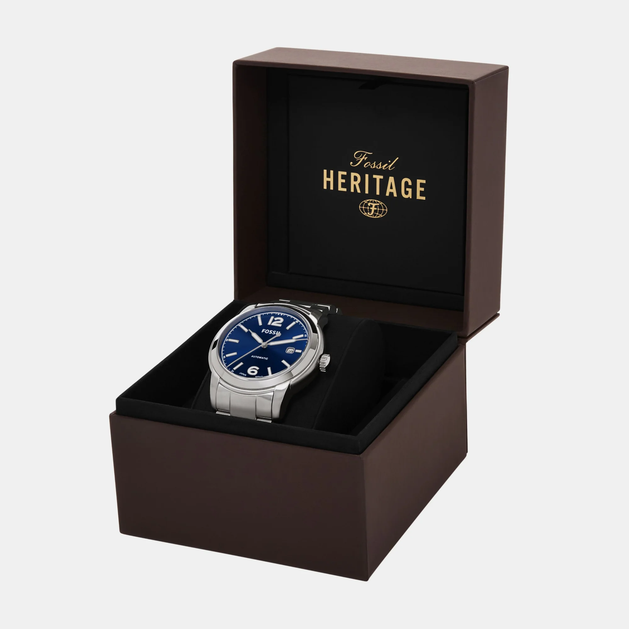 Heritage Men Automatic Blue Dial Analog Stainless Steel Watch ME3244 - Image 9