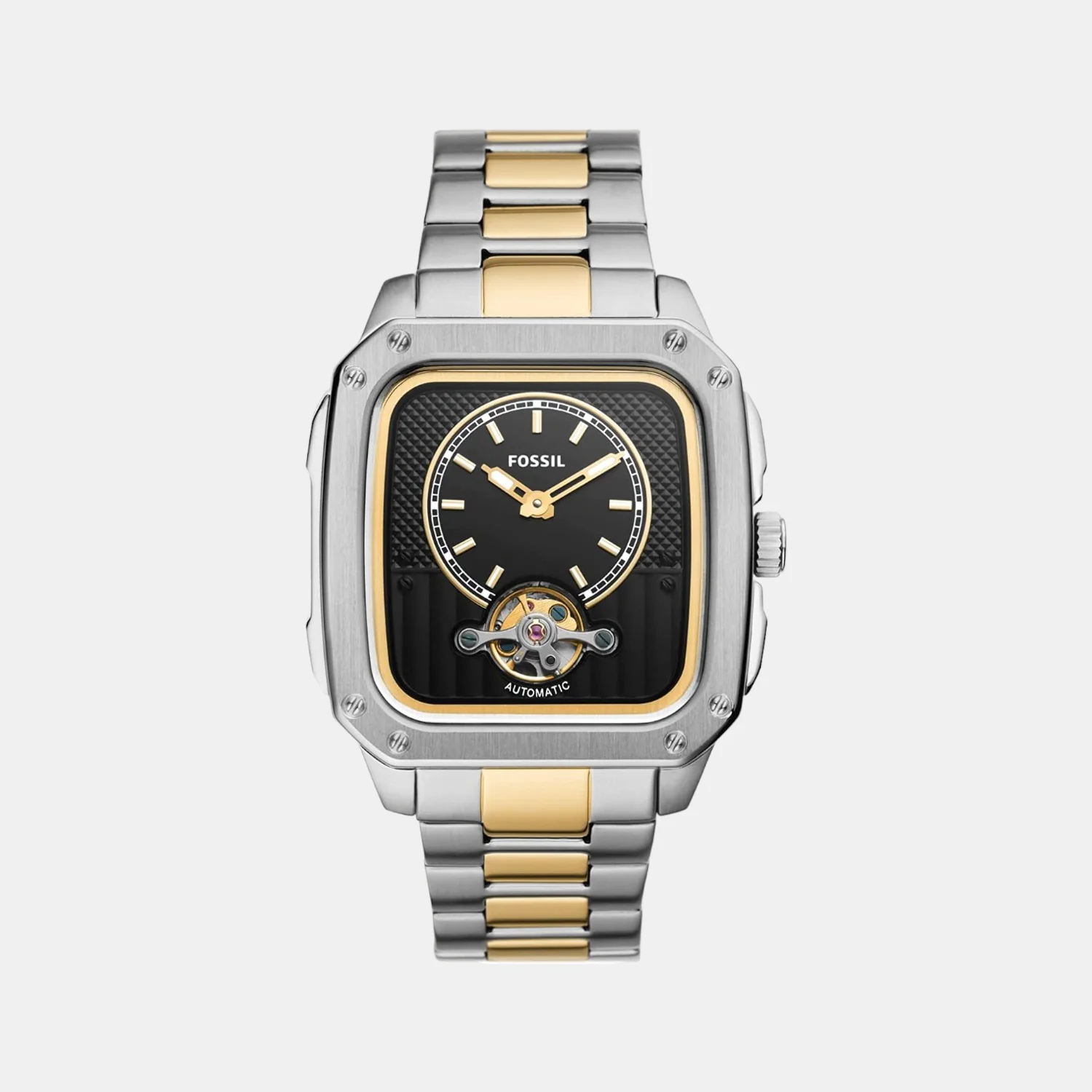 Inscription Men Automatic Black Dial Analog Stainless Steel Watch ME3237