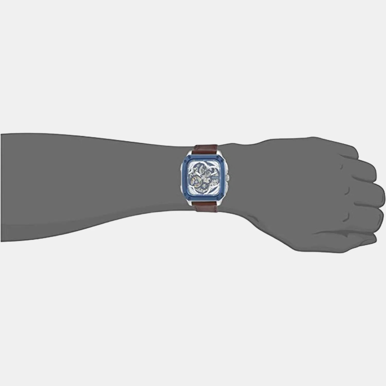 Inscription Men Automatic Blue Dial Analog Leather Watch ME3202 - Image 4