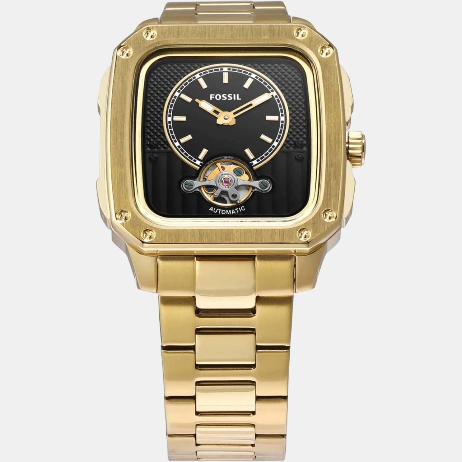 Inscription Men Quartz Black Dial Analog Stainless Steel Watch ME3239 - Image 5
