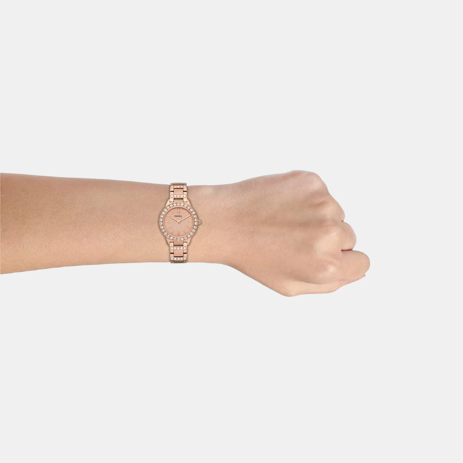 Jesse Women Quartz Rose Gold Dial Analog Stainless Steel Watch ES3020 - Image 5