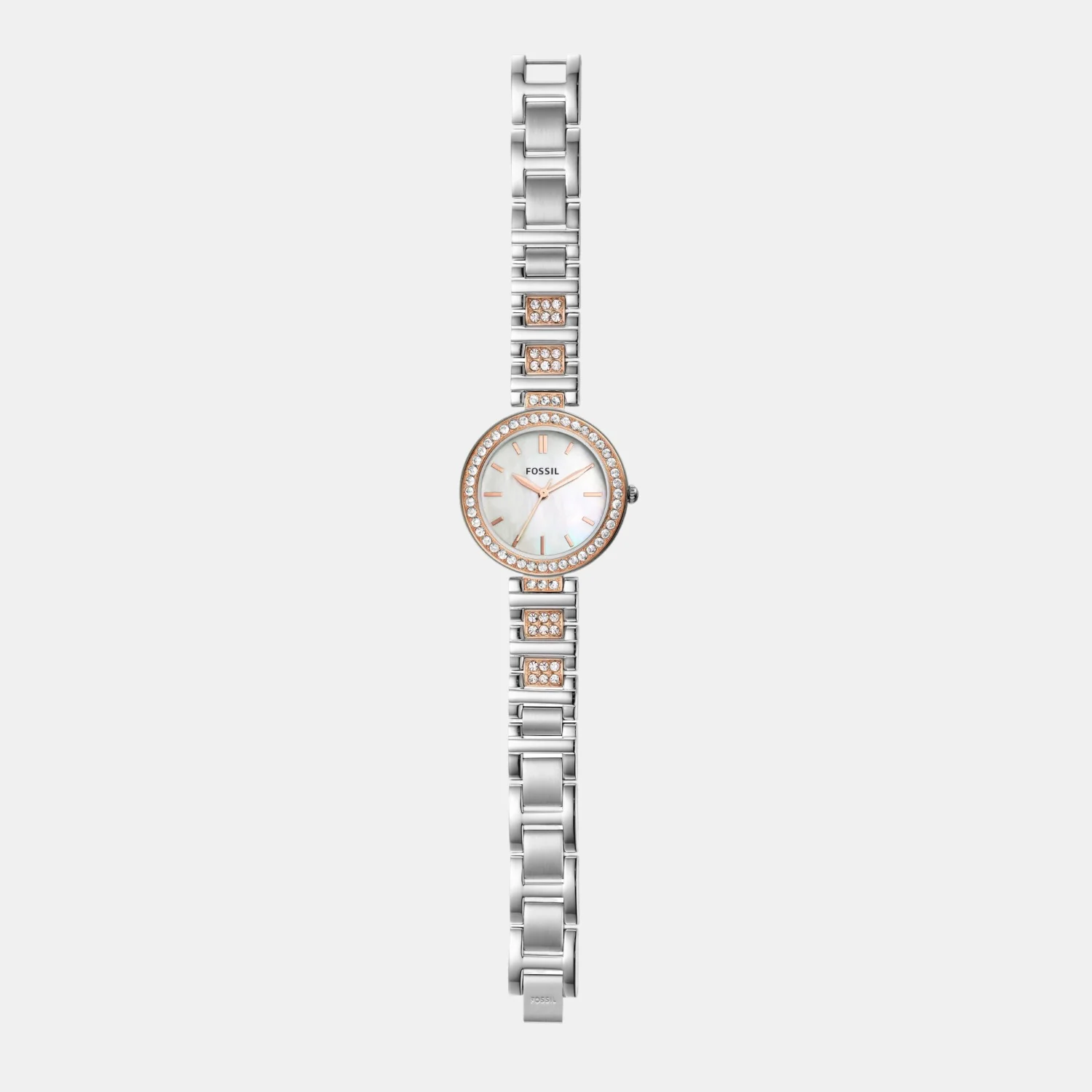 Karli Women Quartz White Mother Of Pearl Dial Analog Stainless Steel Watch BQ3337 - Image 6