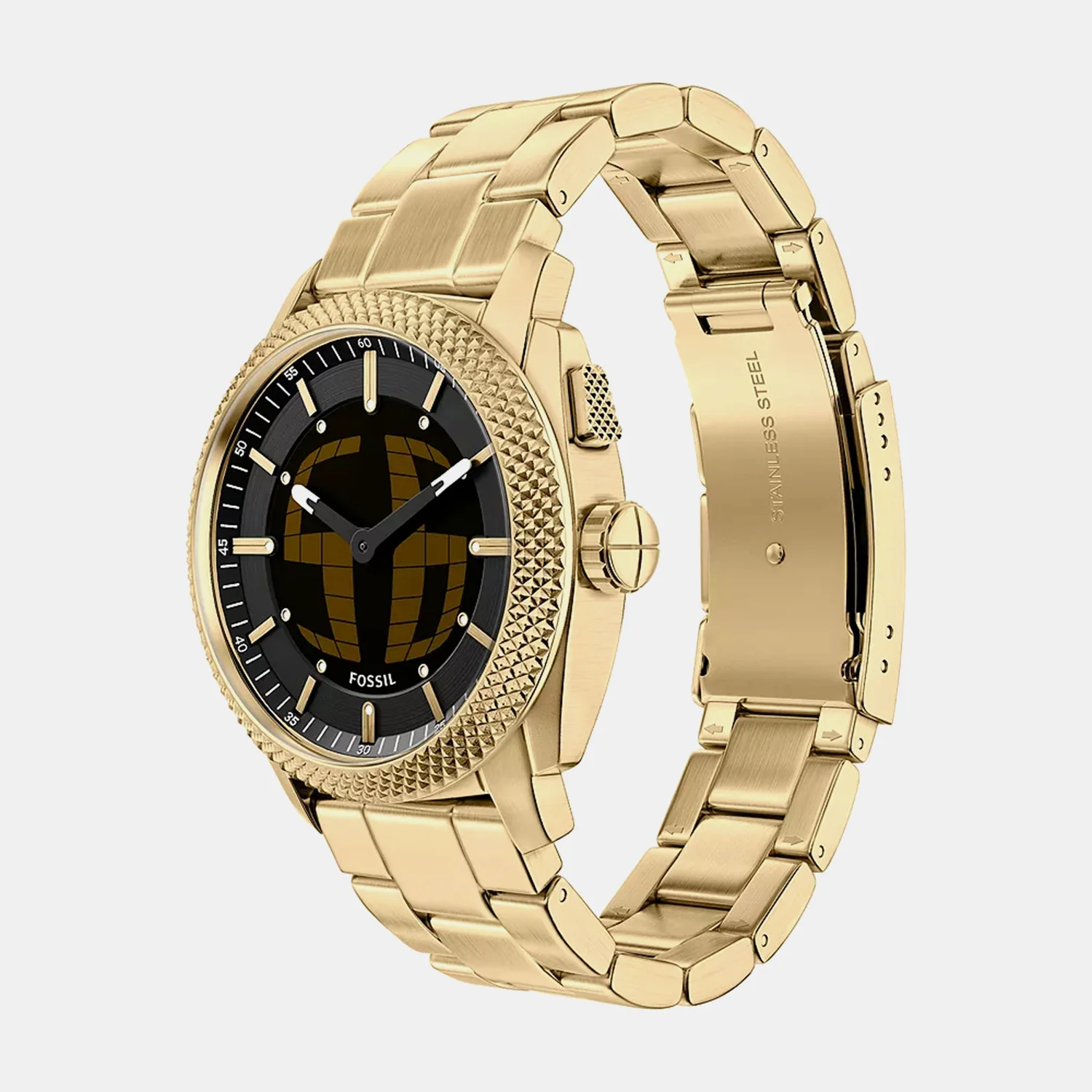 Machine Big Tic Men Quartz Dual Tone Dial Analog-digital Stainless Steel Watch FS6157 - Image 3