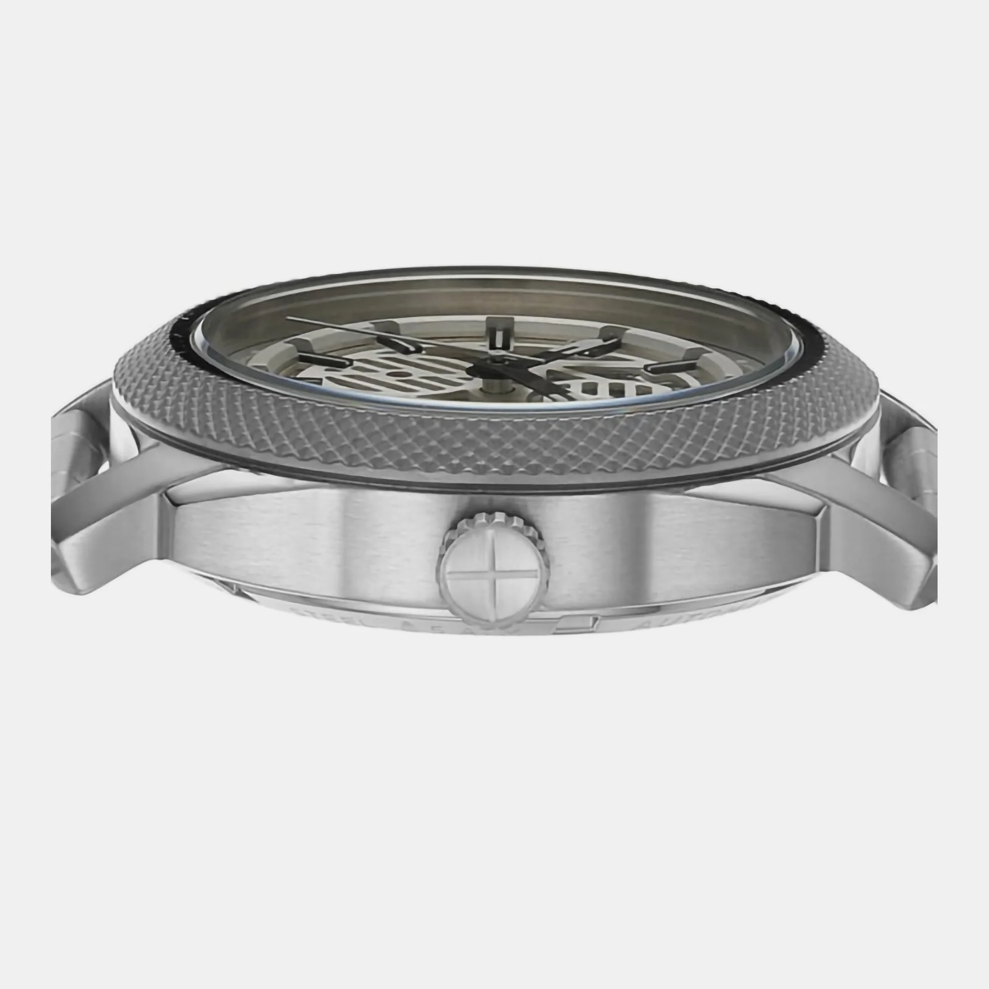 Machine Men Automatic Silver Dial Analog Stainless Steel Watch ME3252 - Image 3