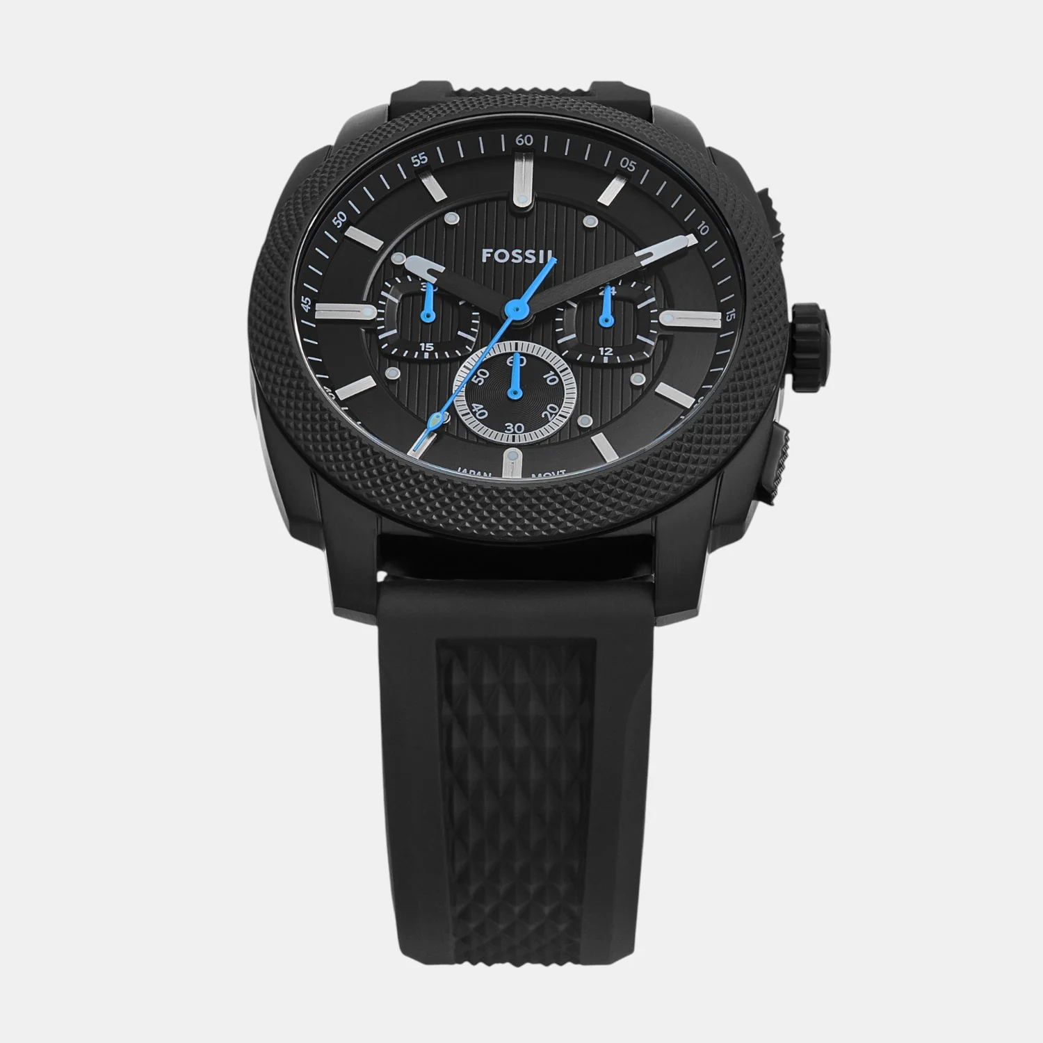 Machine Men Quartz Black Dial Chronograph Silicone Watch FS6099 - Image 3