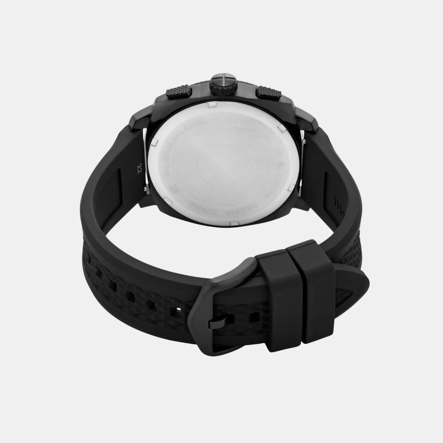 Machine Men Quartz Black Dial Chronograph Silicone Watch FS6099 - Image 6