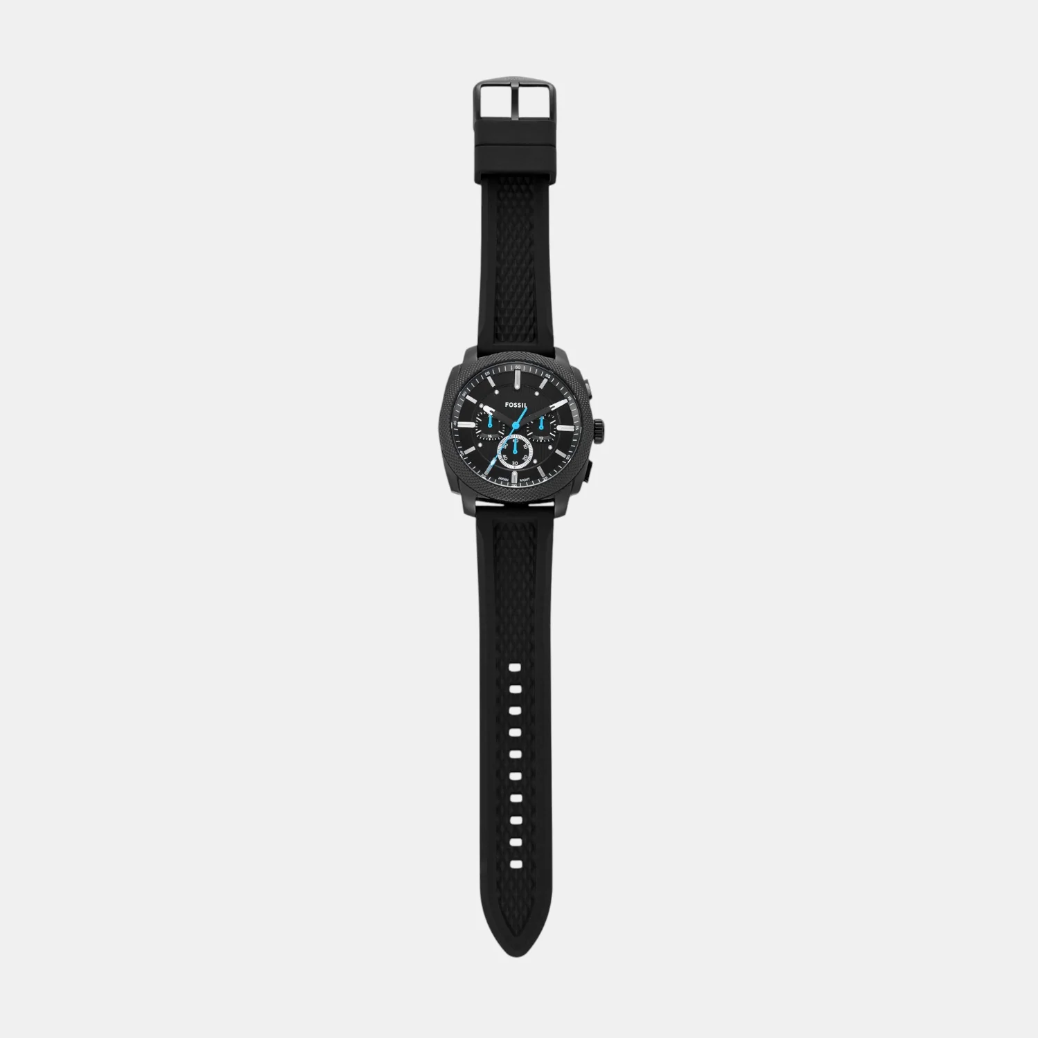 Machine Men Quartz Black Dial Chronograph Silicone Watch FS6099 - Image 8