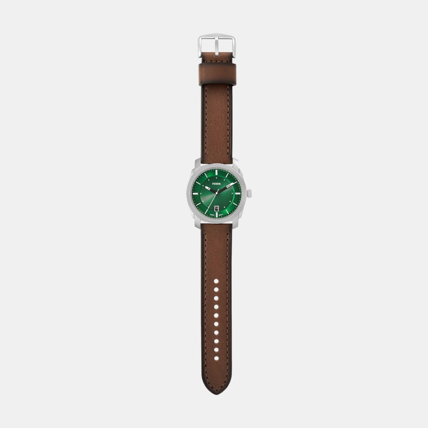 Machine Men Quartz Green Dial Analog Leather Watch FS6085 - Image 7