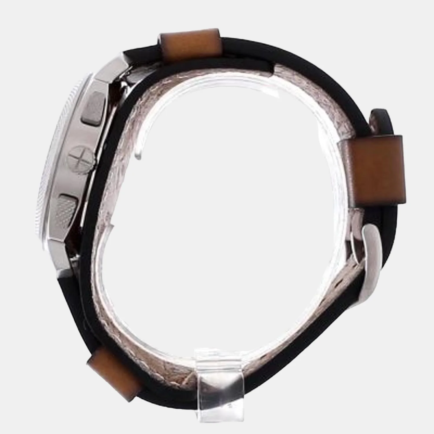 Machine Men Quartz White Dial Chronograph Leather Watch FS5922 - Image 2