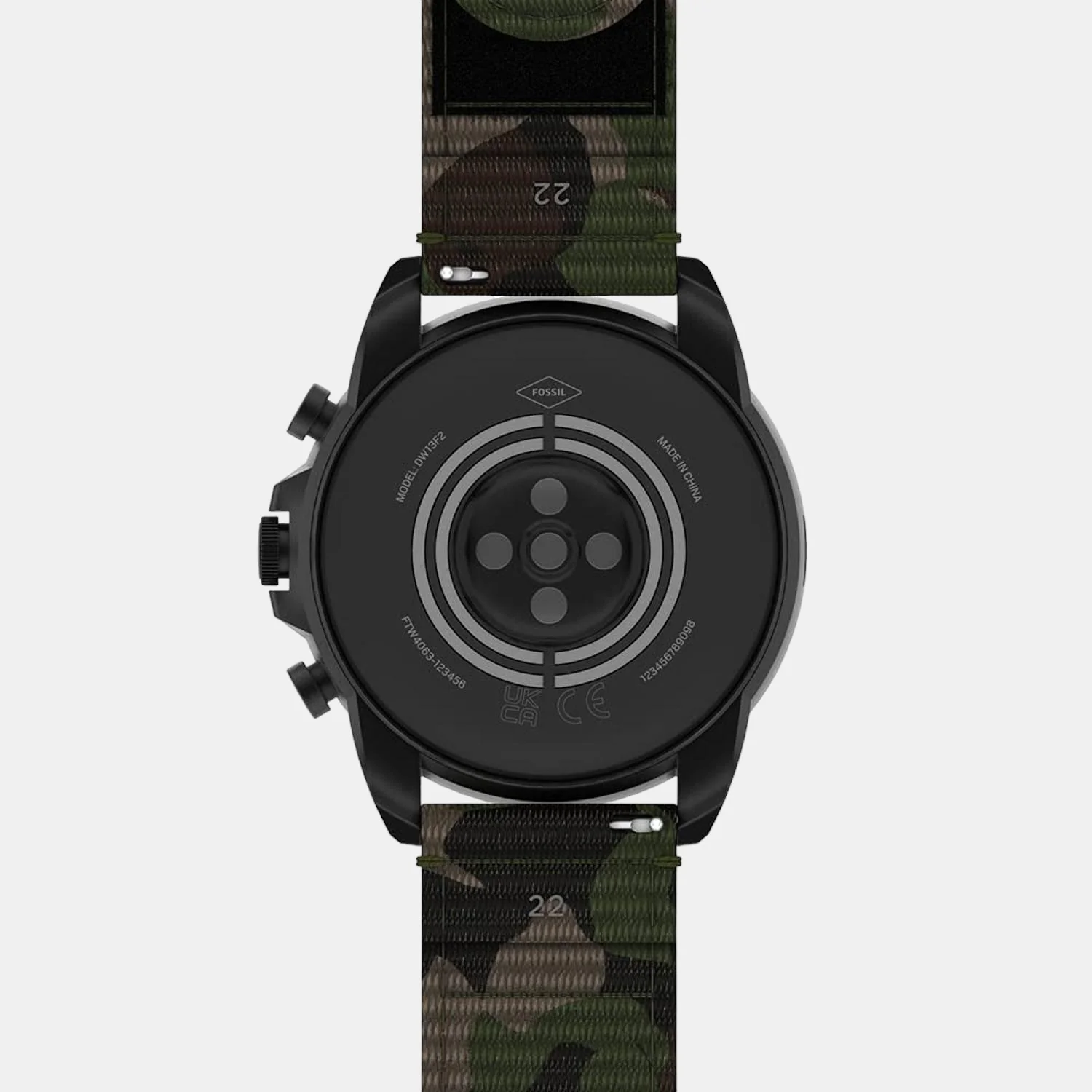 Men Processor Black Dial Digital Fabric Watch FTW4063 - Image 3