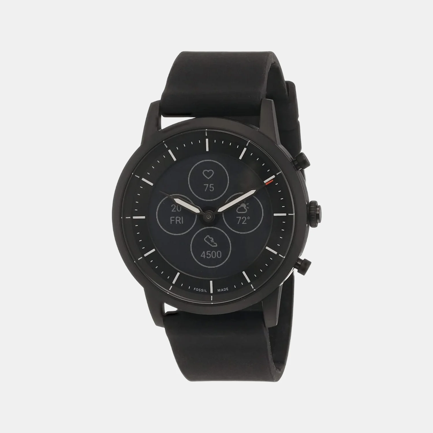 Men Processor Black Dial Hybrid Silicone Watch FTW7010